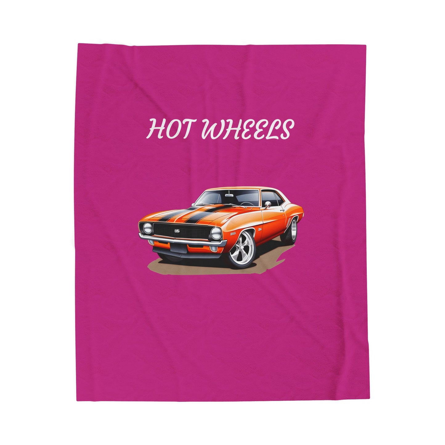 Princess Grace Hot Wheels Velveteen Plush Blanket for Car Lovers Cozy Retro Throw for Kids & Adults