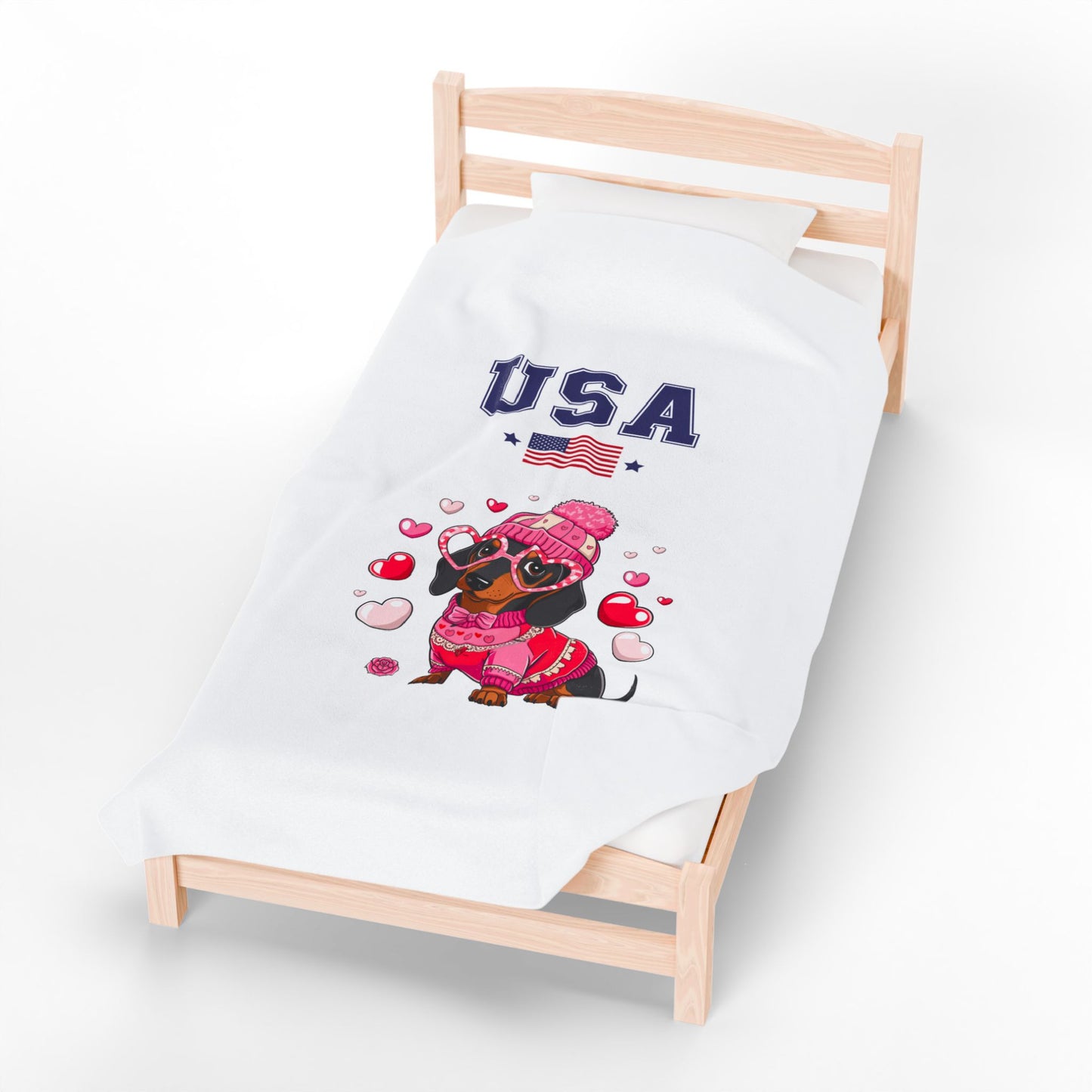 Princess Grace TEAM USA Velveteen Plush Blanket