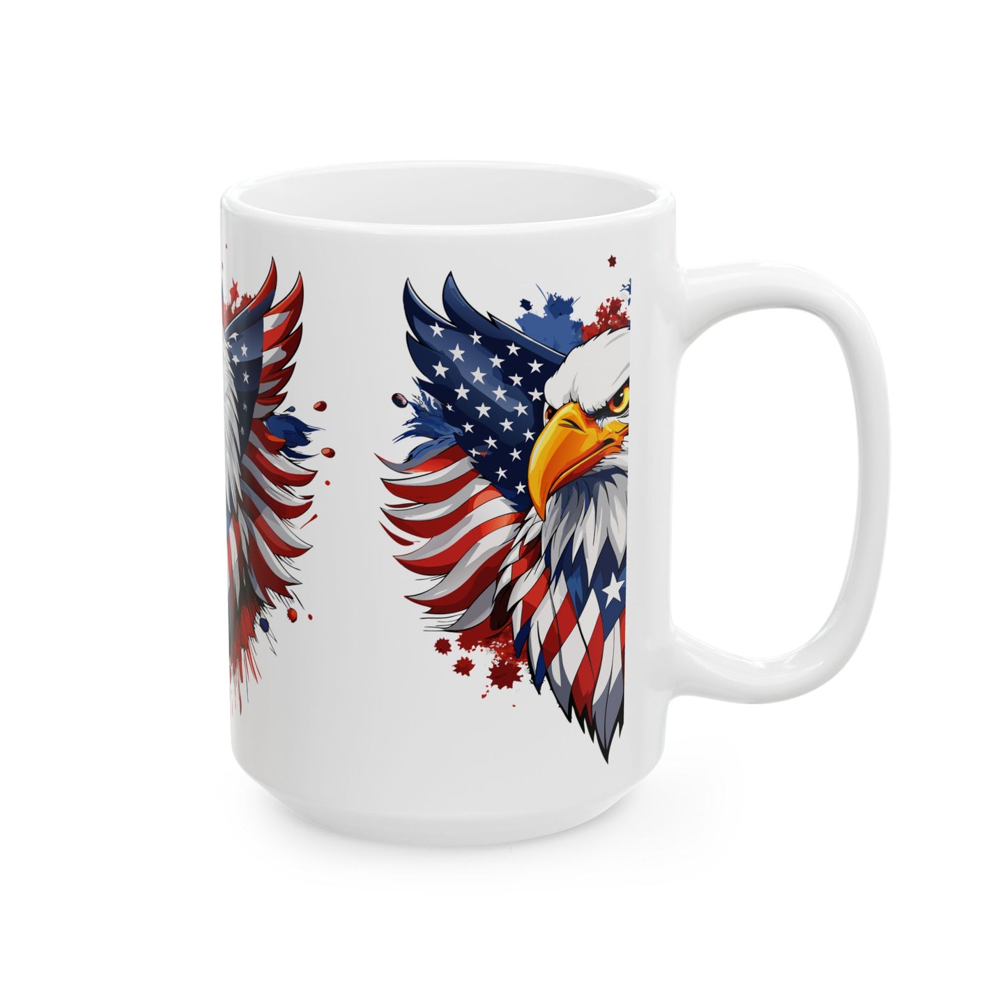 Princess Grace Patriotic Eagle Ceramic Mug 11oz & 15oz