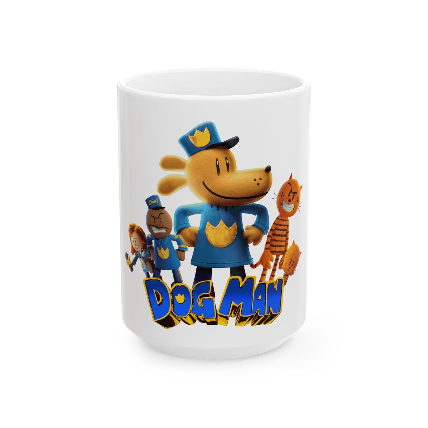 Princess Grace Dog Man Ceramic Mug Fun 11oz & 15oz Coffee Cup for Kids & Fans