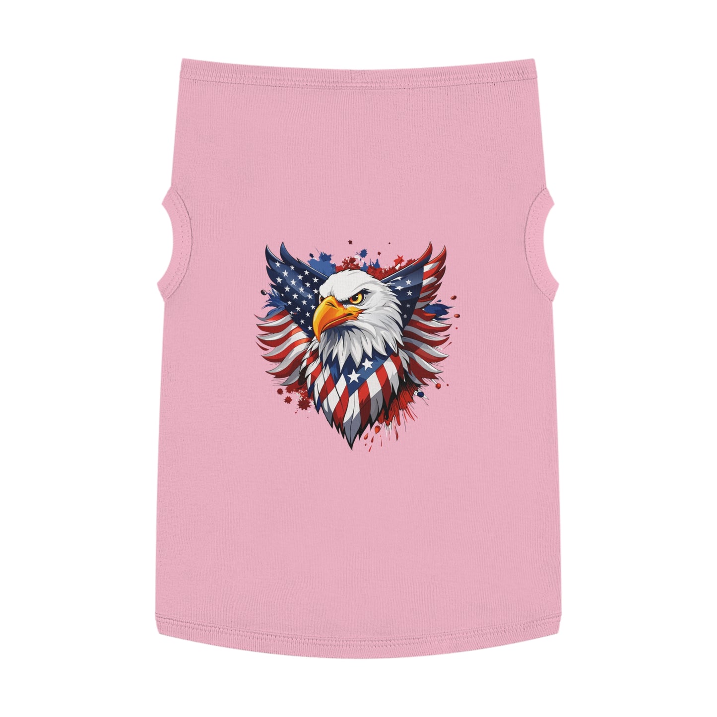 Princess Grace Patriotic Eagle Pet Tank Top USA Flag Design for Holidays & Celebrations