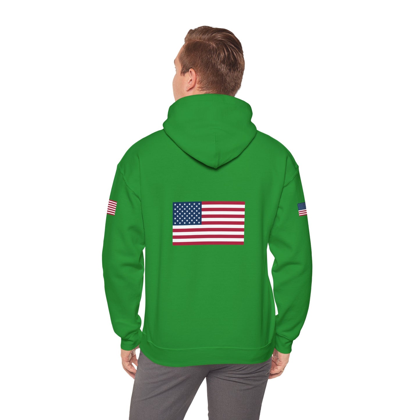 Princess Grace Patriotic American Flag Hoodie Unisex Heavy Blend Sweatshirt