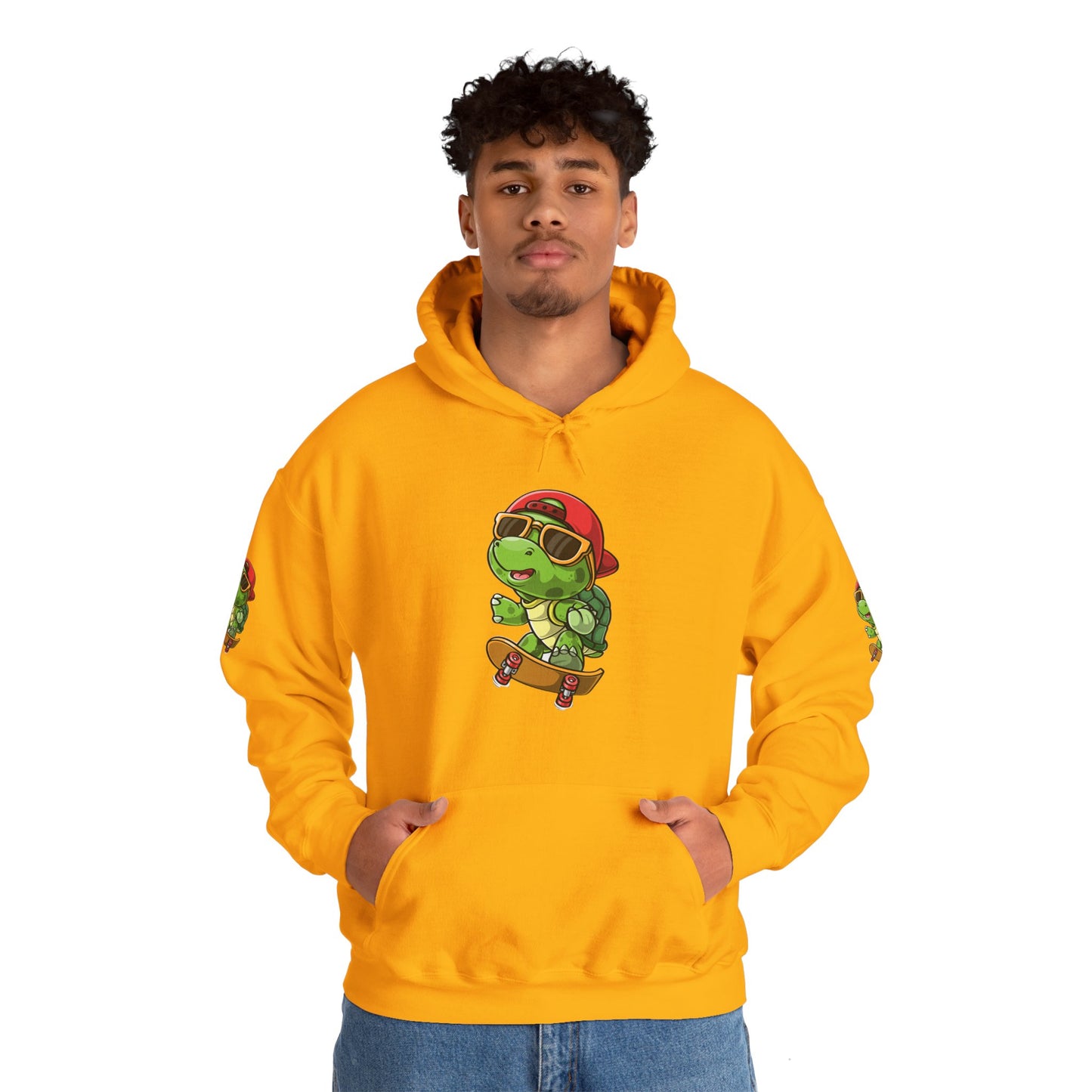 Princess Grace Cool Skateboarding Turtle Unisex Hoodie Fun and Stylish
