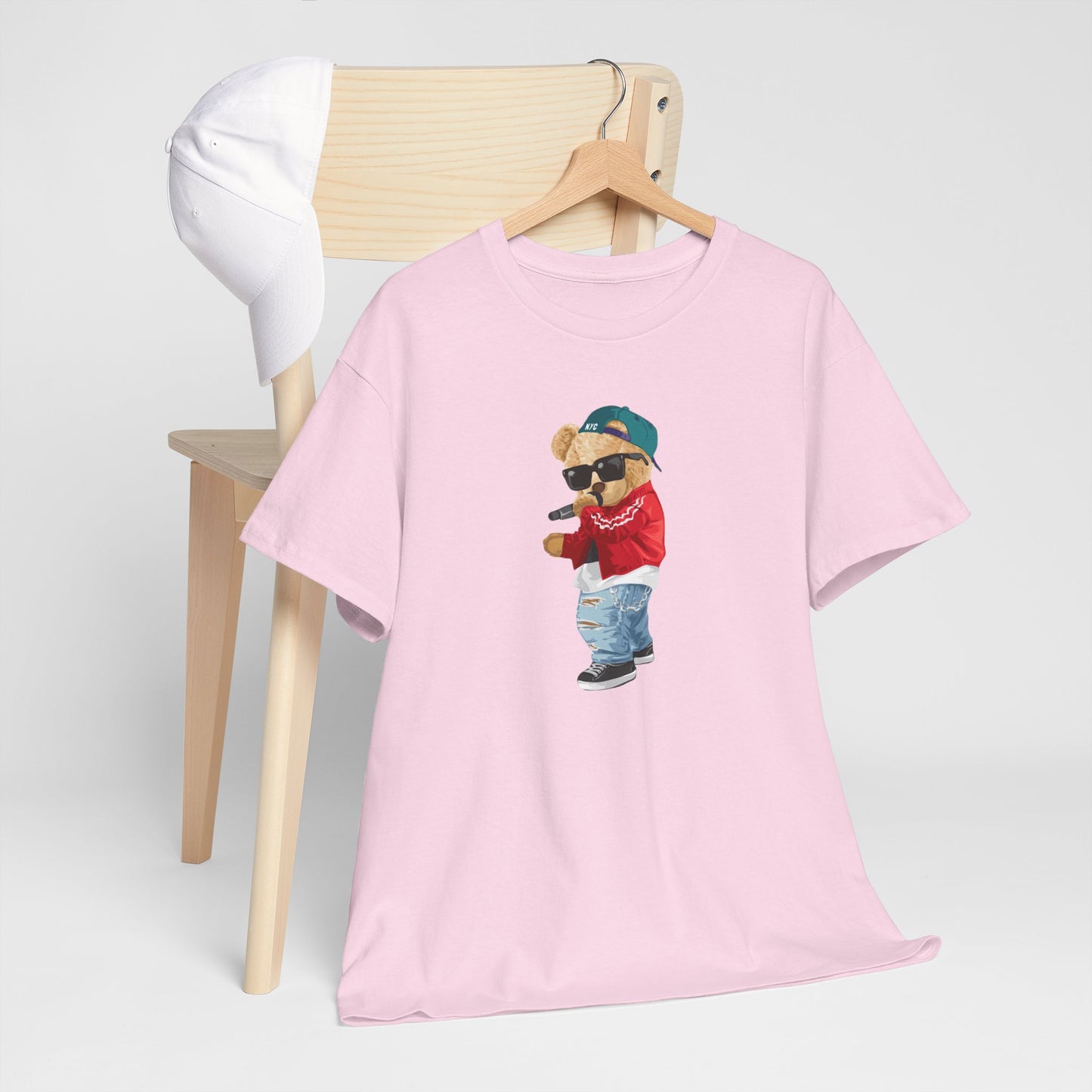 Princess Grace Cool Bear Graphic Unisex Heavy Cotton Tee Trendy Casual Wear