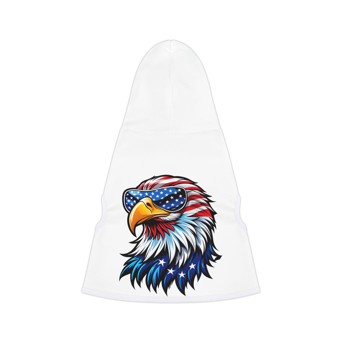 Princess Grace Patriotic Eagle Pet Hoodie USA Flag Design for Dogs