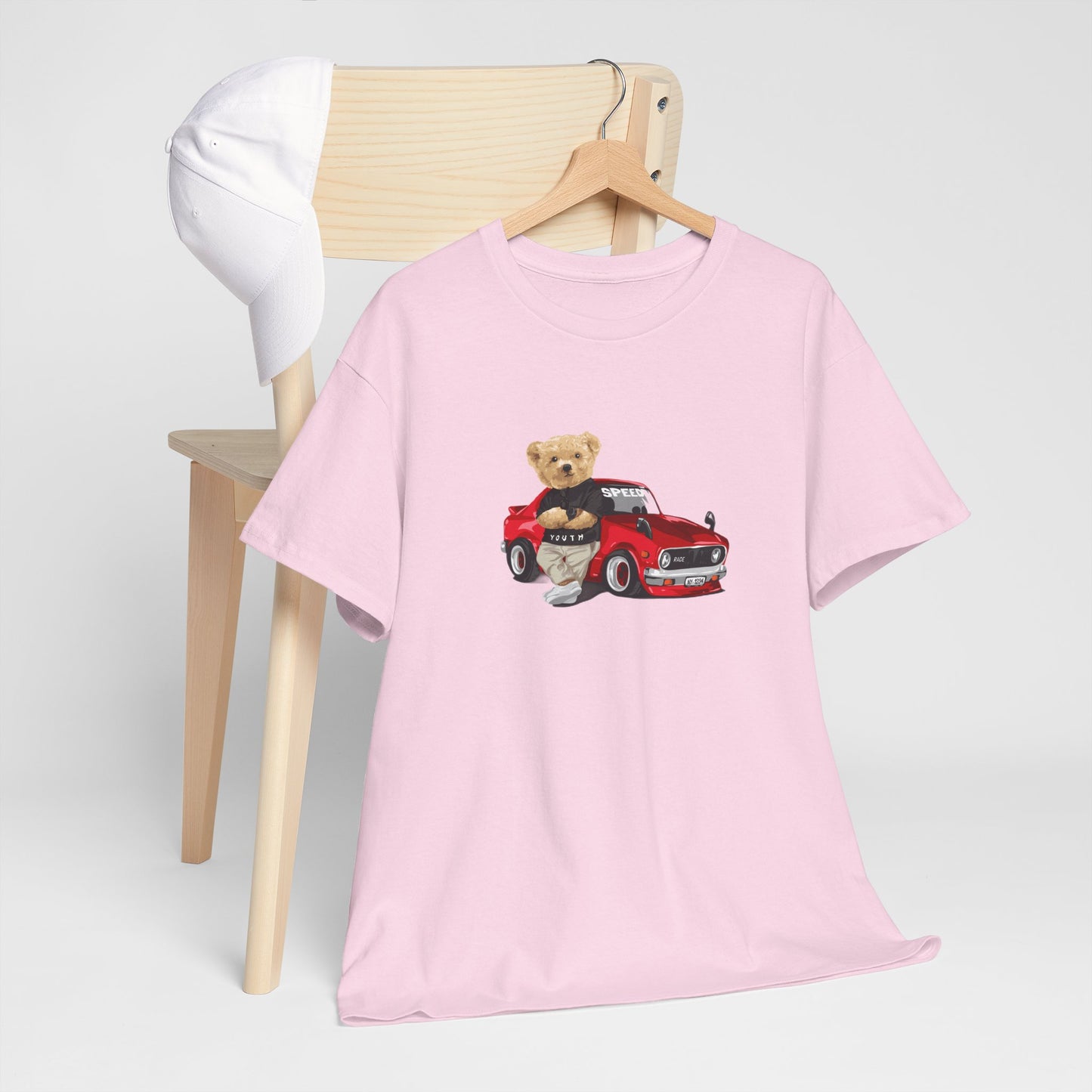 Princess Grace Cute Teddy Bear Unisex Heavy Cotton Tee Casual Wear for All Ages