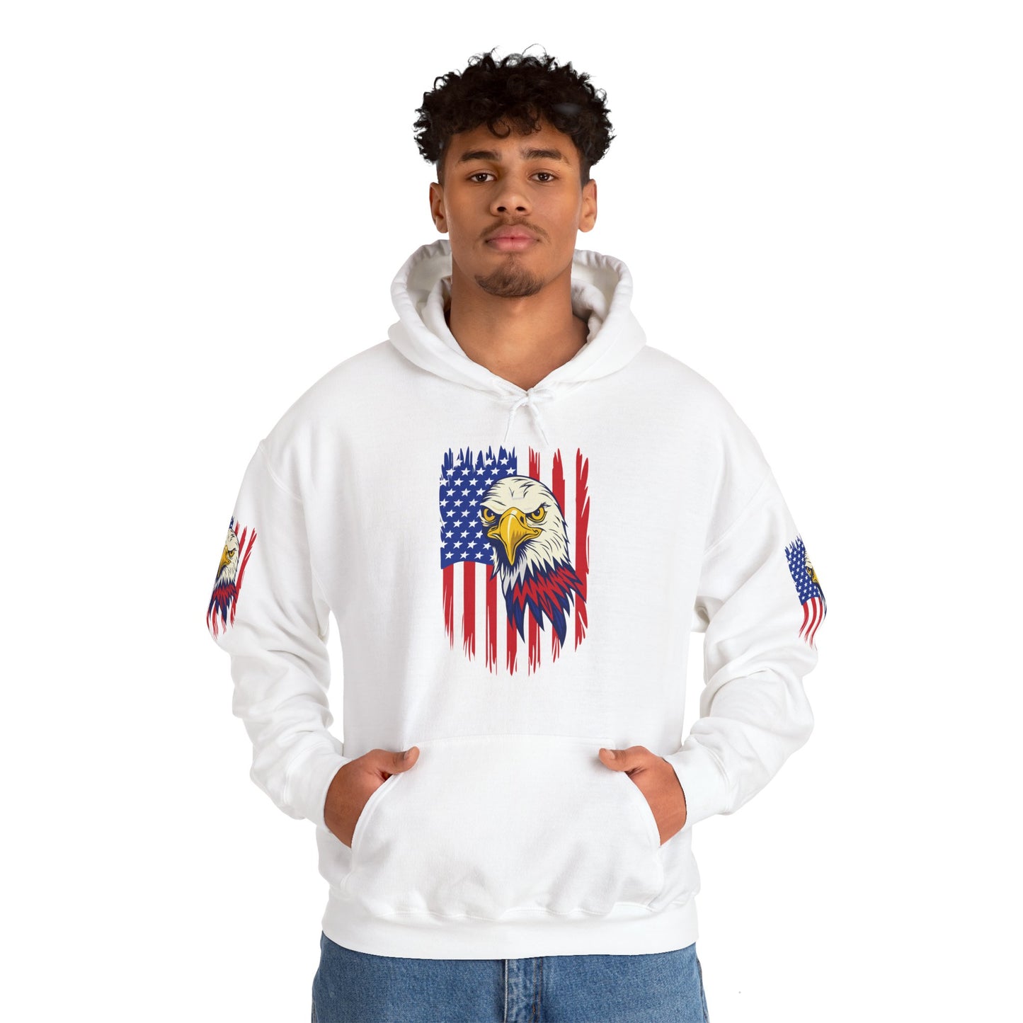 Princess Grace Patriotic Eagle Unisex Heavy Blend Hoodie