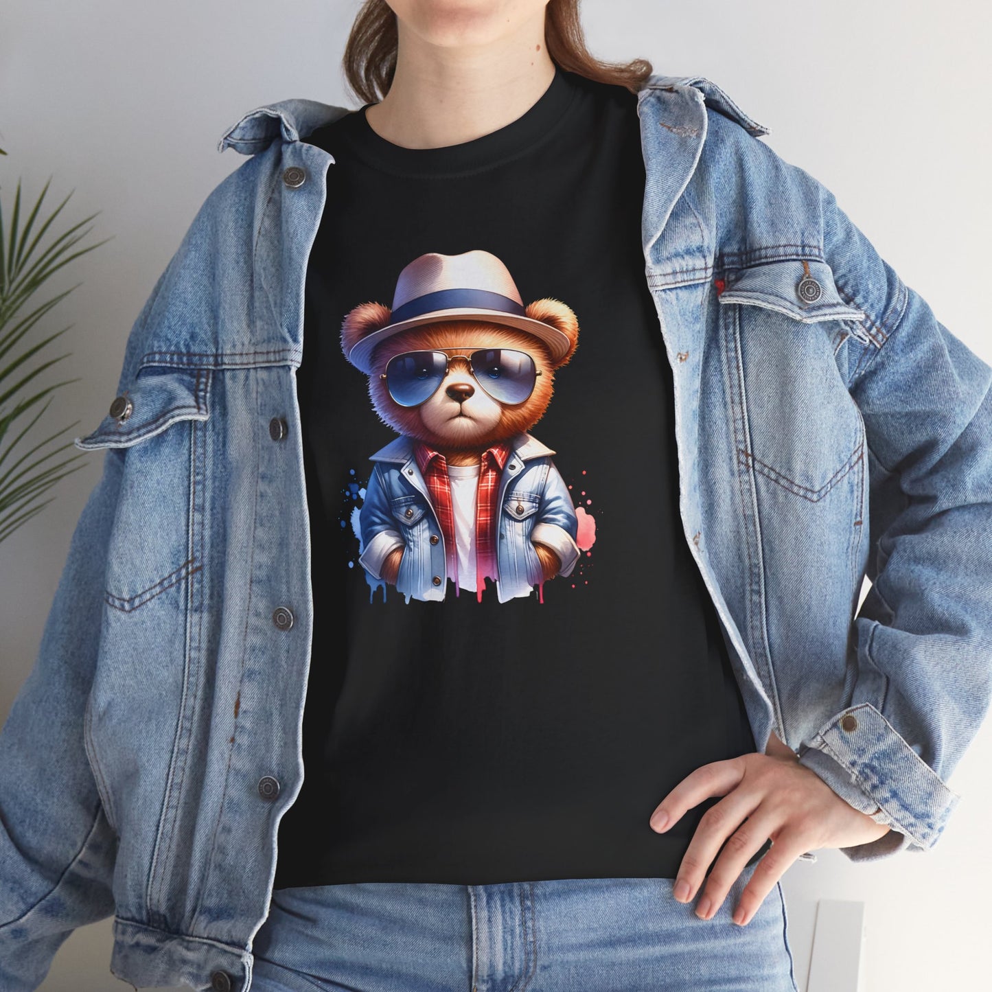 Princess Grace Cool Bear Graphic Unisex Heavy Cotton Tee