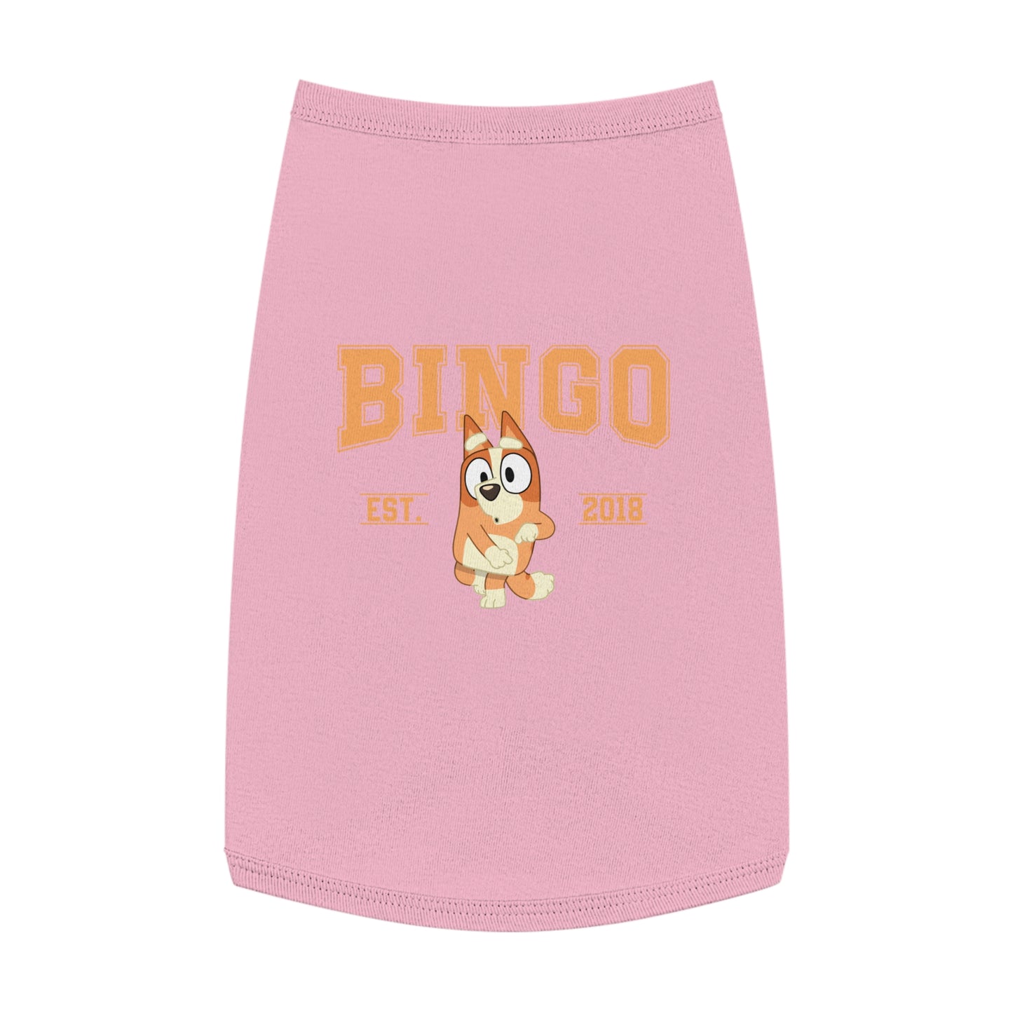Princess Grace BLUEY Cute Pet Tank Top Bingo Design for Dogs Perfect Summer Outfit