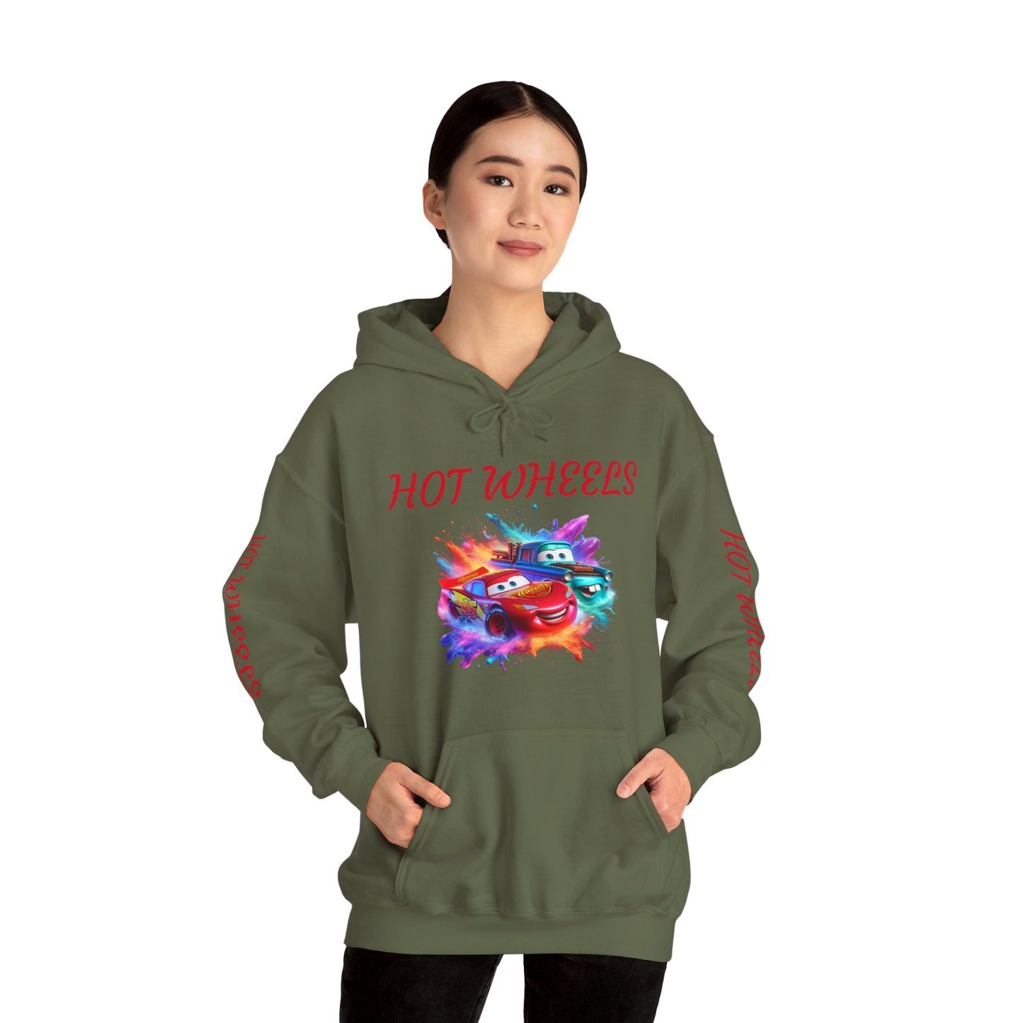 Princess Grace Cool Hot Wheels Unisex Hooded Sweatshirt Perfect for Car Enthusiasts