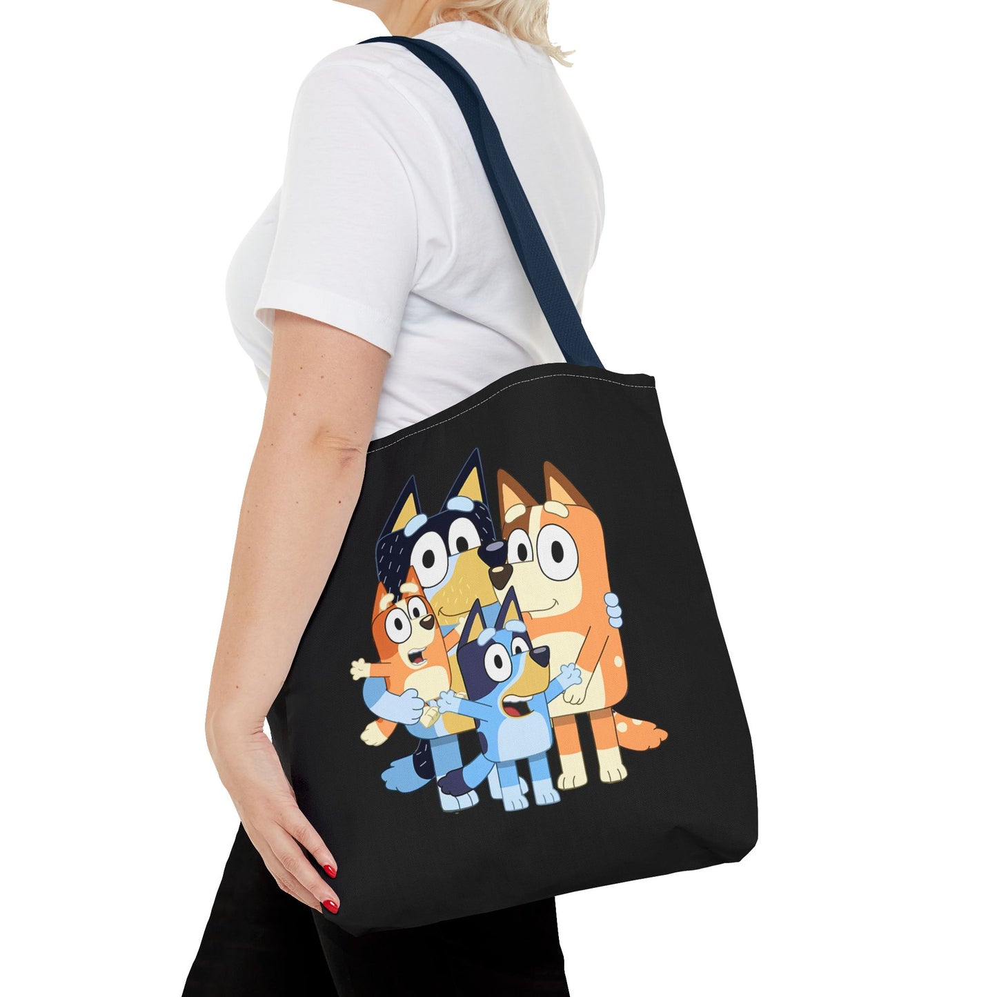 Princess Grace Playful Family Tote Bag Perfect for Kids and Fans of Bluey