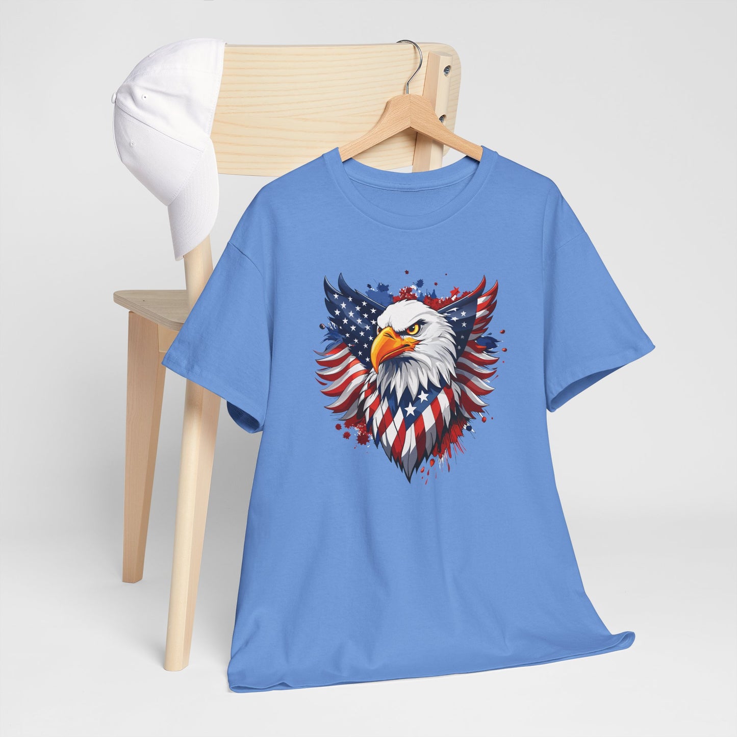 Princess Grace Patriotic Eagle Graphic Tee Unisex Heavy Cotton T-Shirt