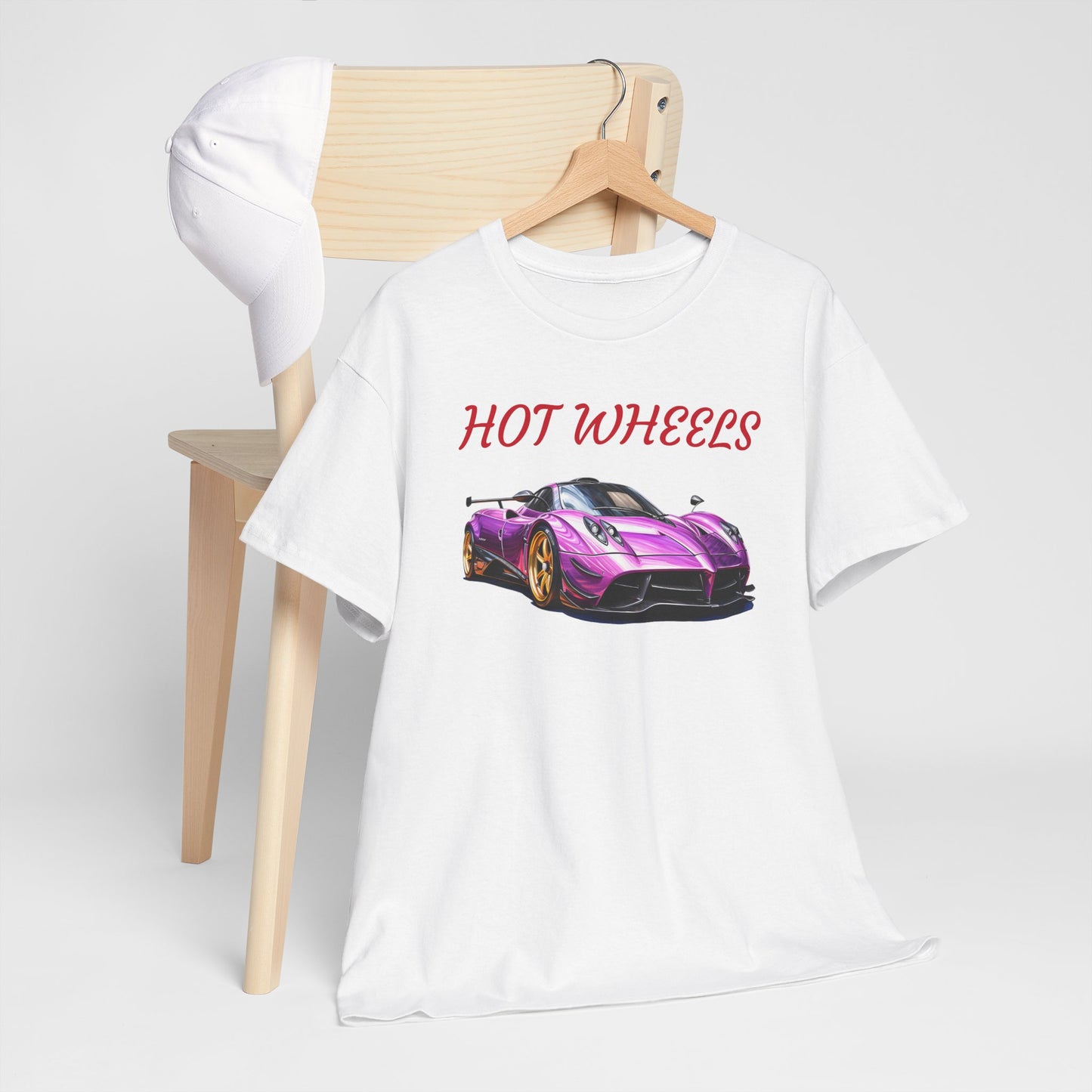Princess Grace Hot Wheels Unisex Heavy Cotton Tee Retro Car Graphic T-Shirt for Auto Enthusiasts