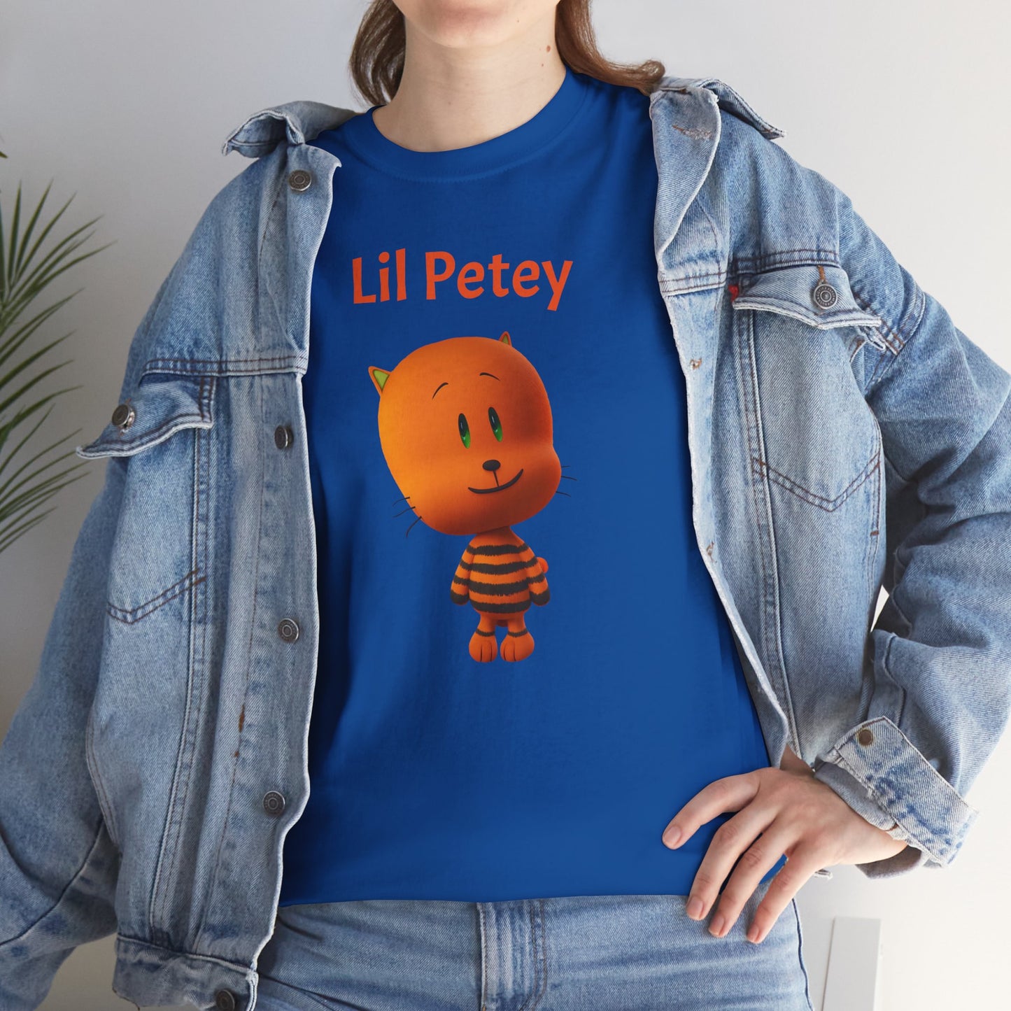 Princess Grace Lil Petey Unisex Heavy Cotton Tee Fun & Playful Cartoon T-Shirt for Kids and Adults