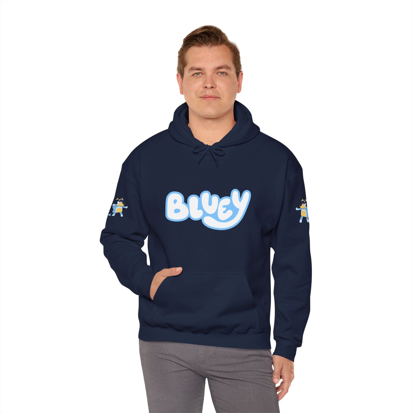 Princess Grace Bluey Unisex Heavy Blend Hoodie Cozy Cartoon Sweatshirt for Kids & Adults