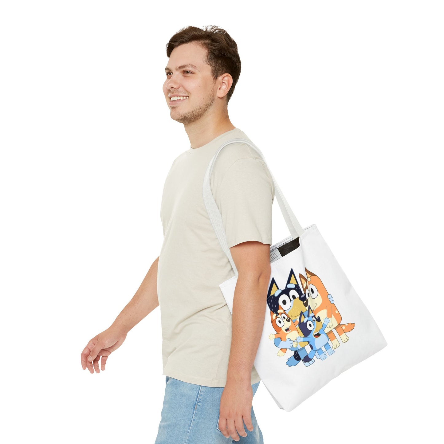 Princess Grace Bluey Family Tote Bag Cute and Fun for Kids and Parents