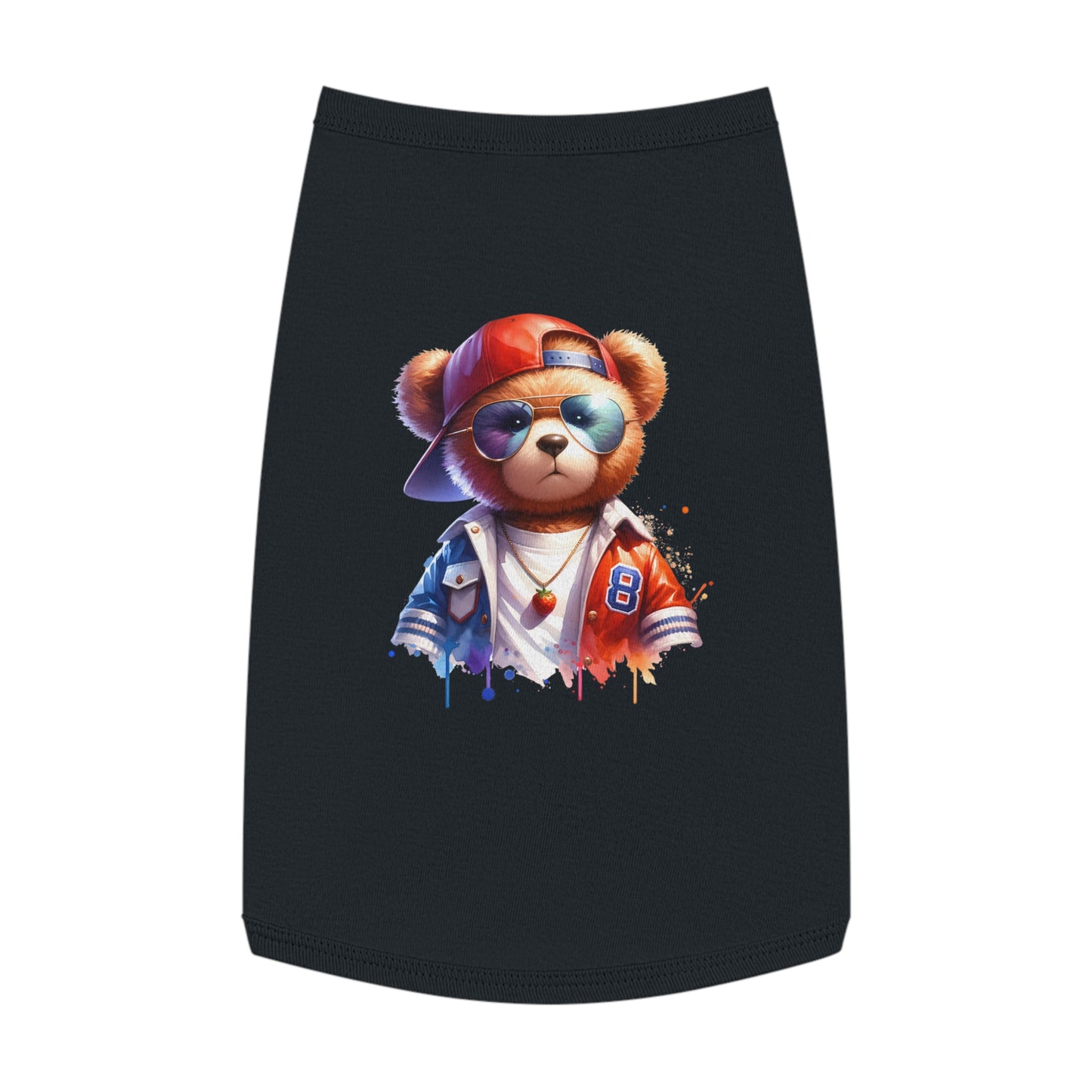 Princess Grace CUTE Cool Bear Pet Tank Top Stylish Dog Apparel for Fun Outings