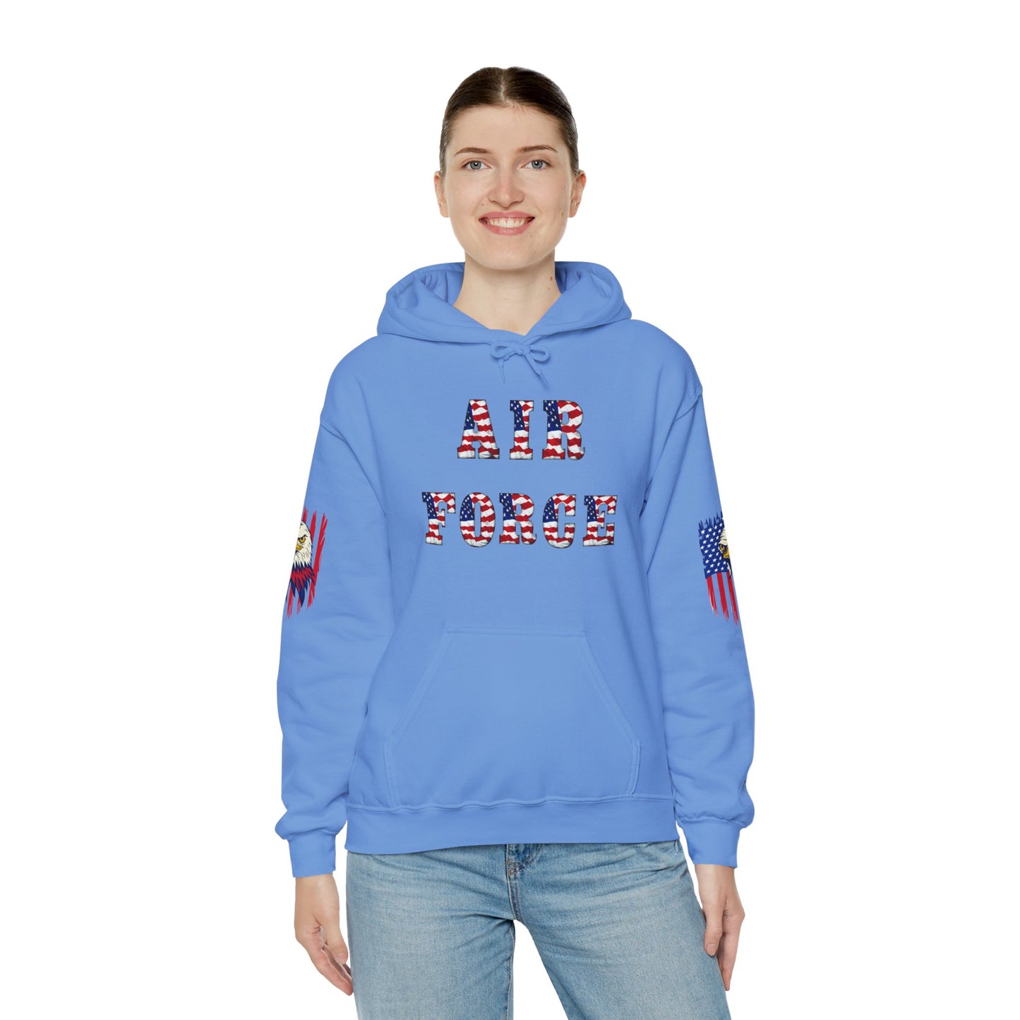 Princess Grace Unisex Air Force Hoodie with Eagle Design