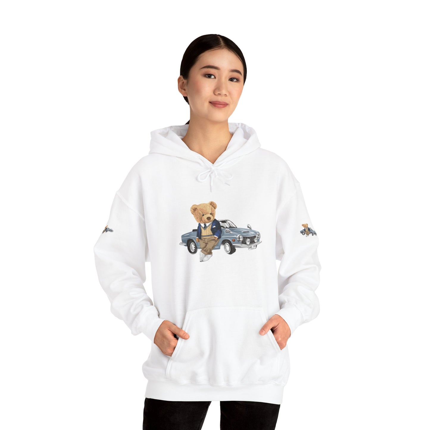 Princess Grace Luxury Bear Hoodie Chic & Cozy Unisex Sweatshirt