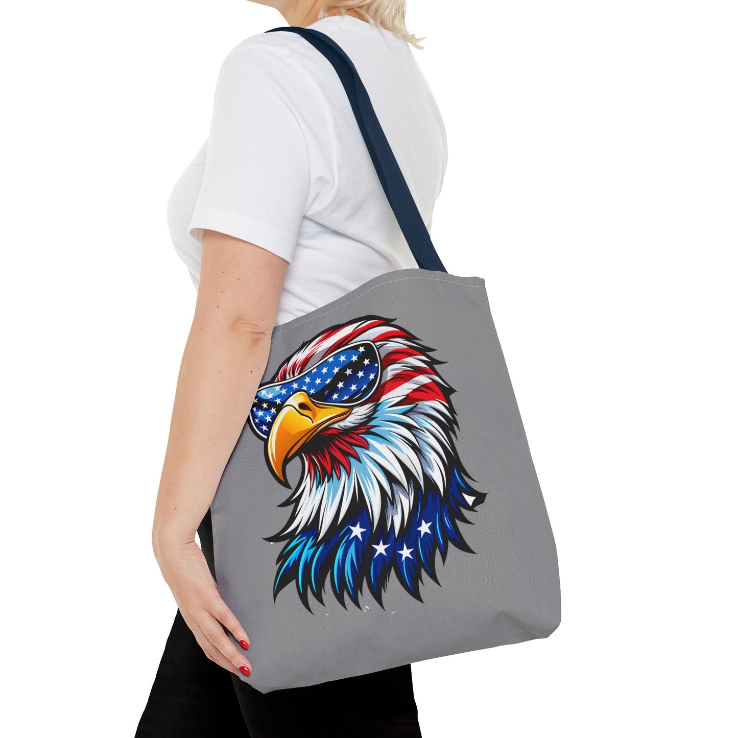 Princess Grace Patriotic Eagle Tote Bag Stylish American Flag Design for Celebrations
