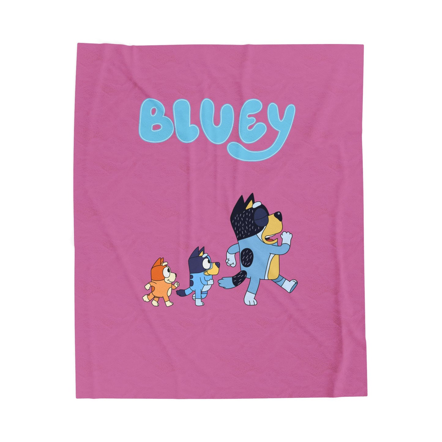 Princess Grace Cozy Bluey Plush Blanket for Kids Soft Velveteen Comfort