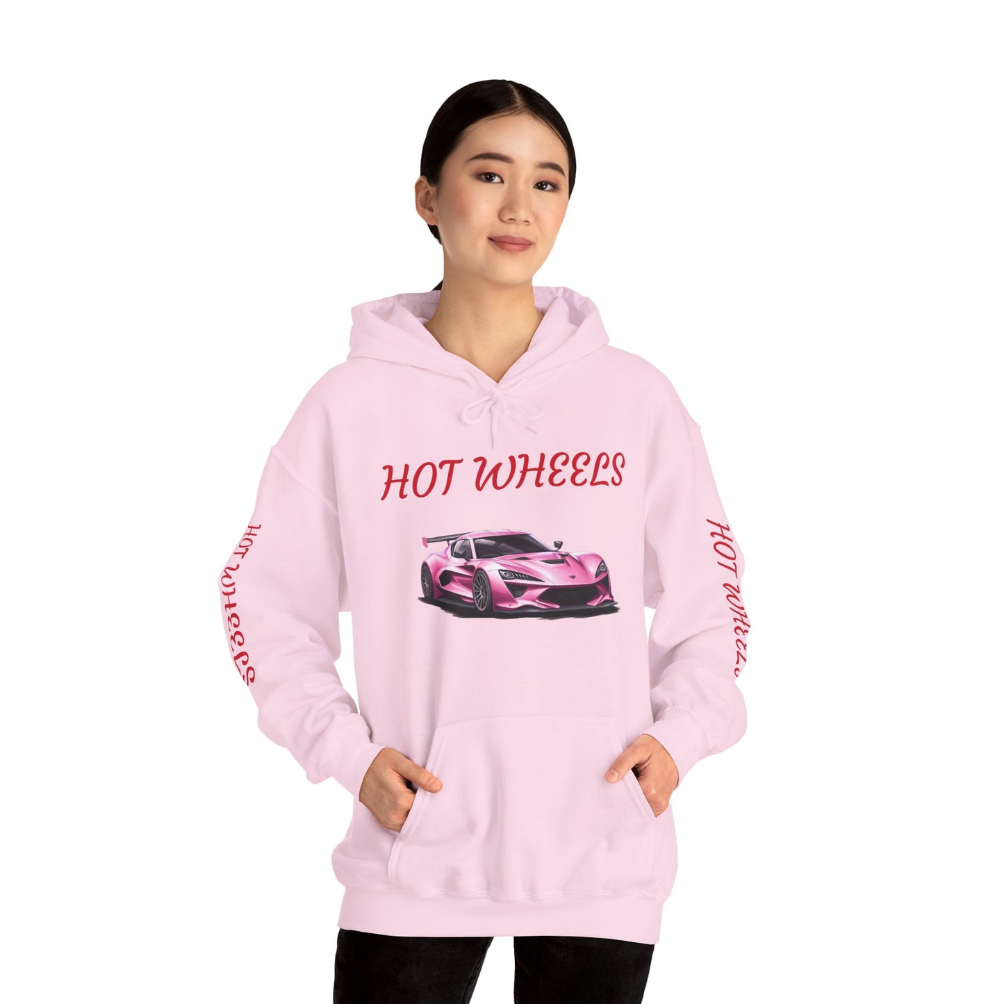 Princess Grace Hot Wheels Unisex Hoodie Stylish Pink Racing Car Design