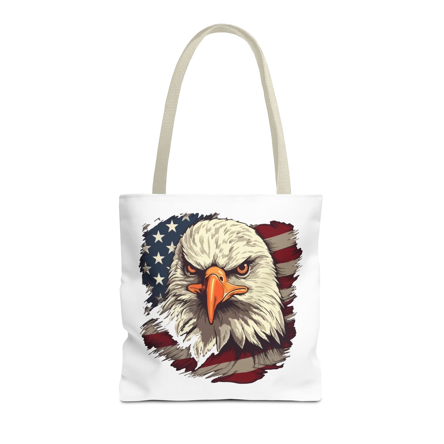 Princess Grace Patriotic Eagle Tote Bag American Flag Design for Independence Day and Everyday Use
