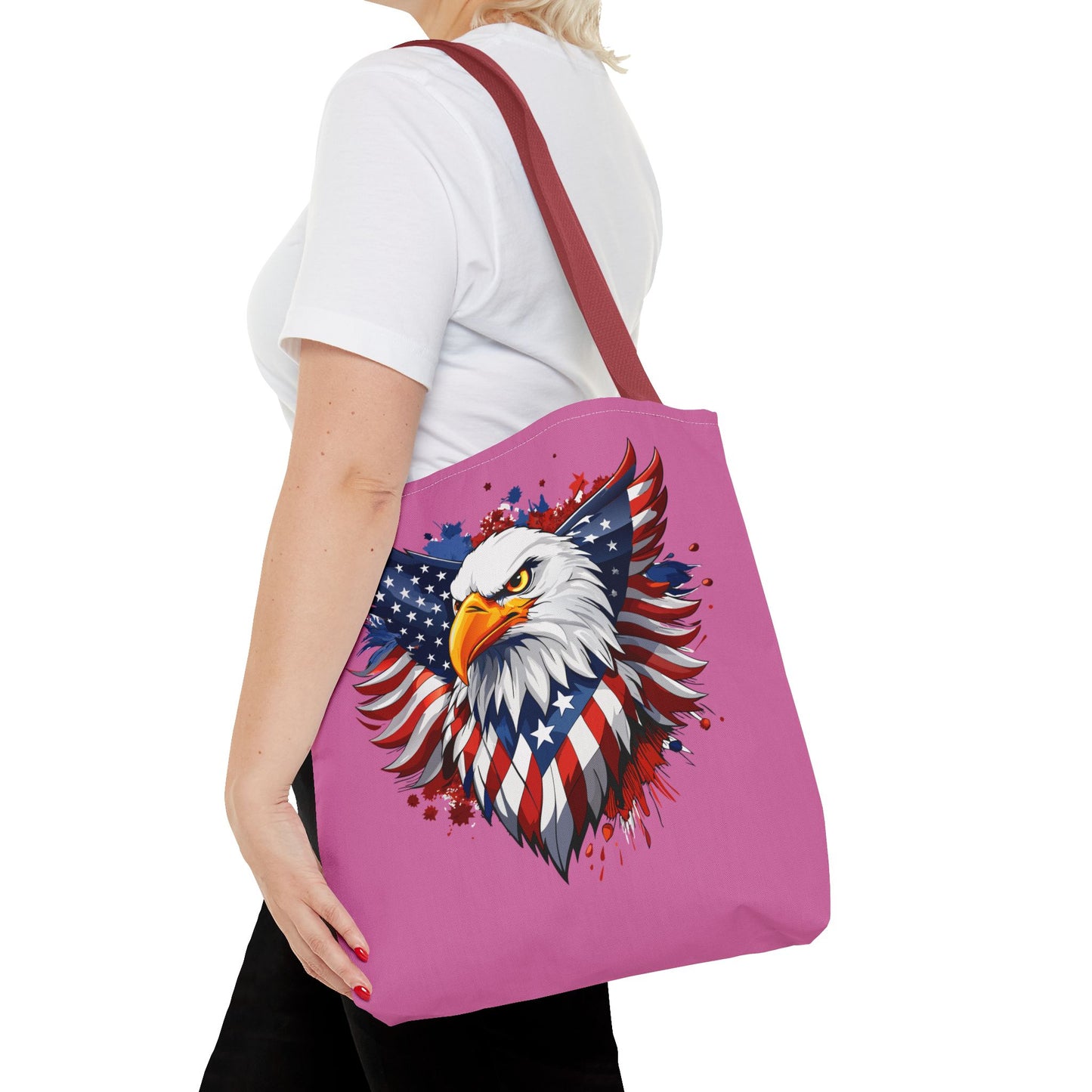 Princess Grace Patriotic Eagle Tote Bag American Spirit Design