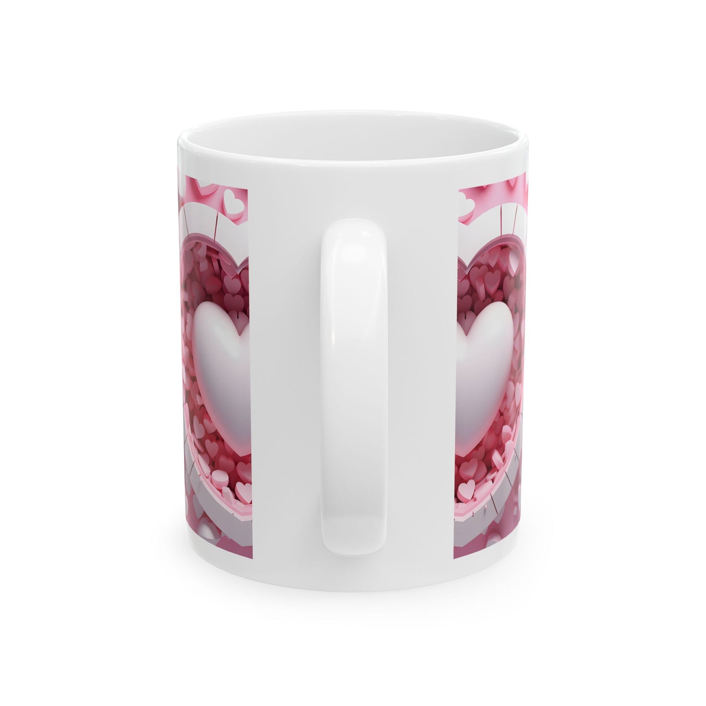 Princess Grace Heart Shaped Love Ceramic Mug Perfect Gift for Valentine's Day or Special Occasions