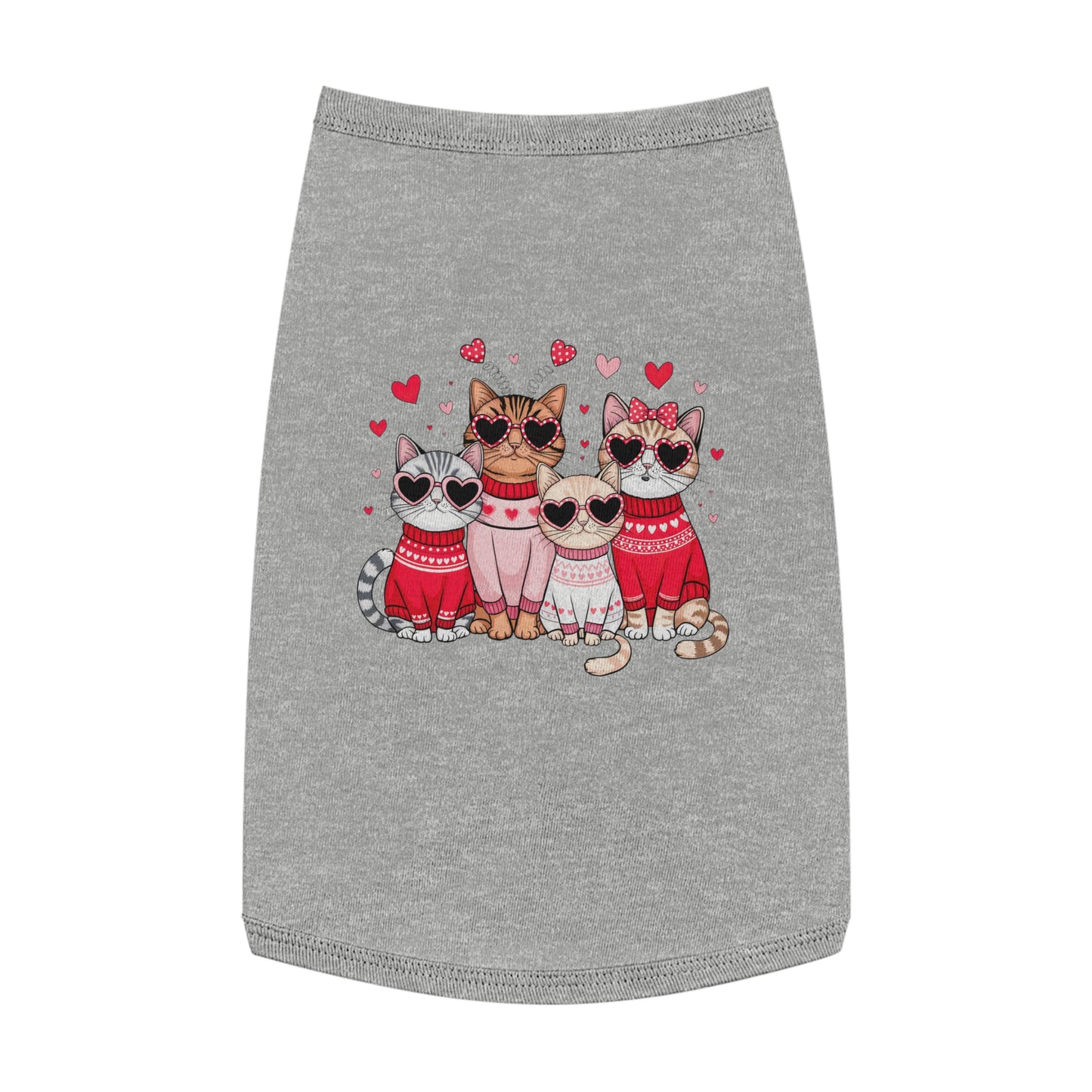 Princess Grace CUTE Adorable Cat Lovers Pet Tank Top Cute Heart Design for Stylish Pets