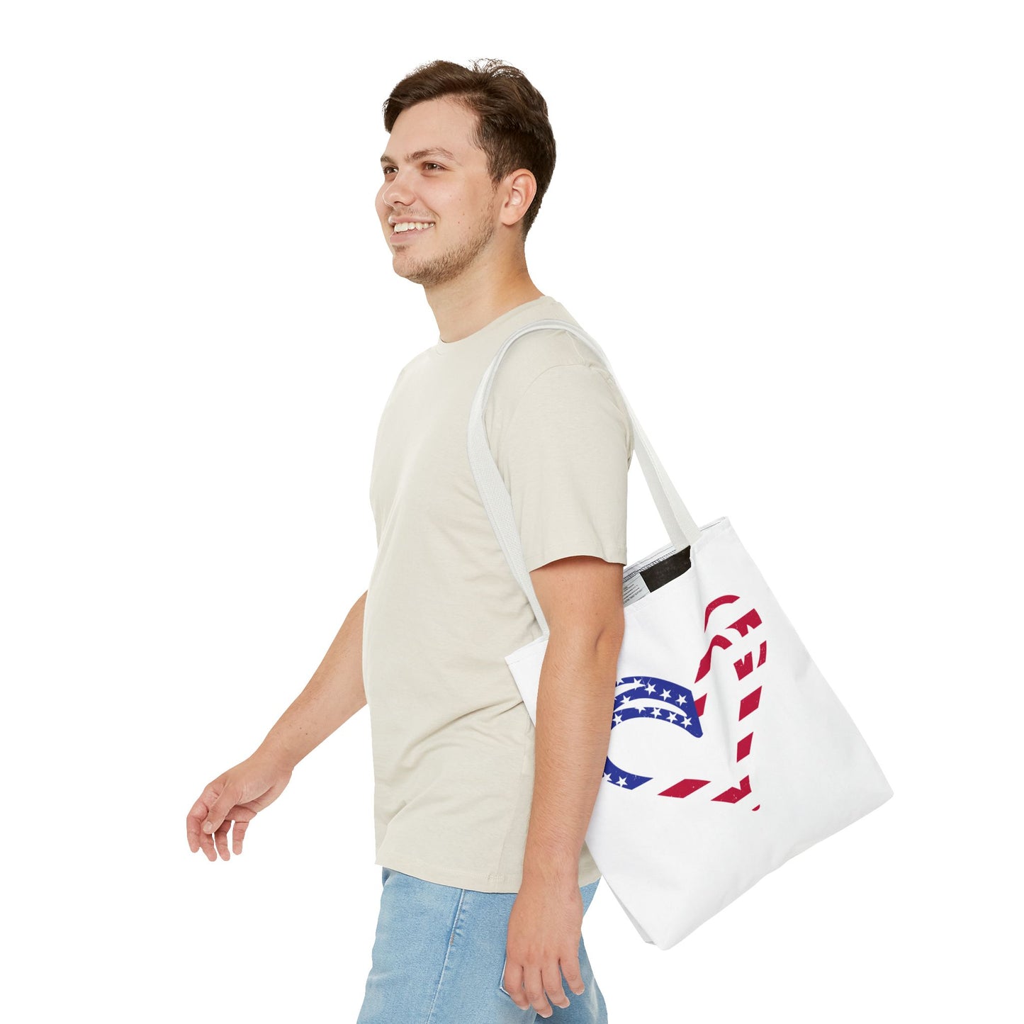 Princess Grace Patriotic Heart Tote Bag Ideal for Independence Day and Everyday Use
