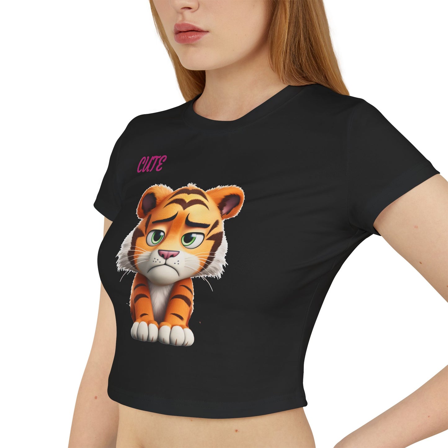 Princess Grace Cute Tiger Women's Baby Tee