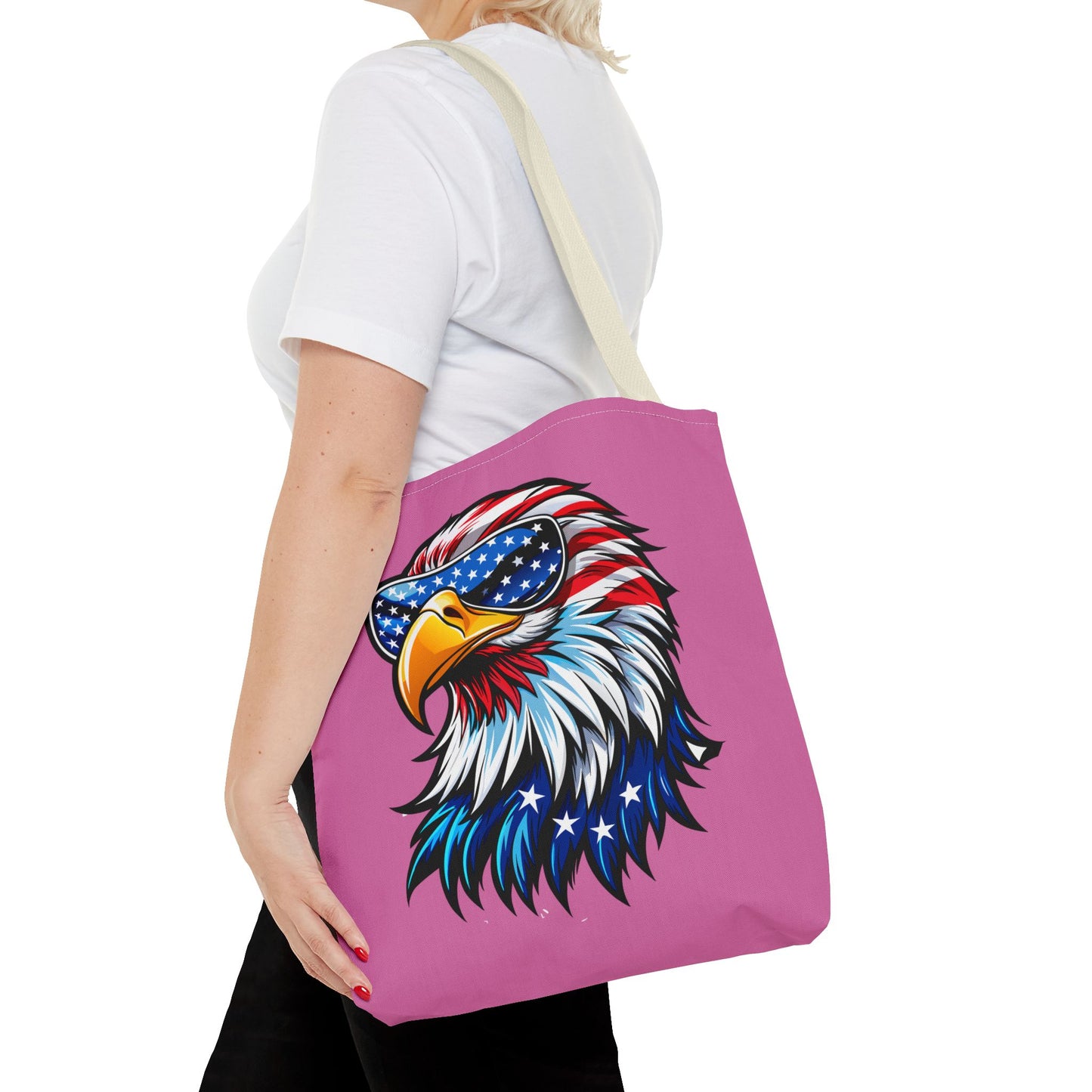 Princess Grace Patriotic Eagle Tote Bag Perfect for July 4th Celebrations