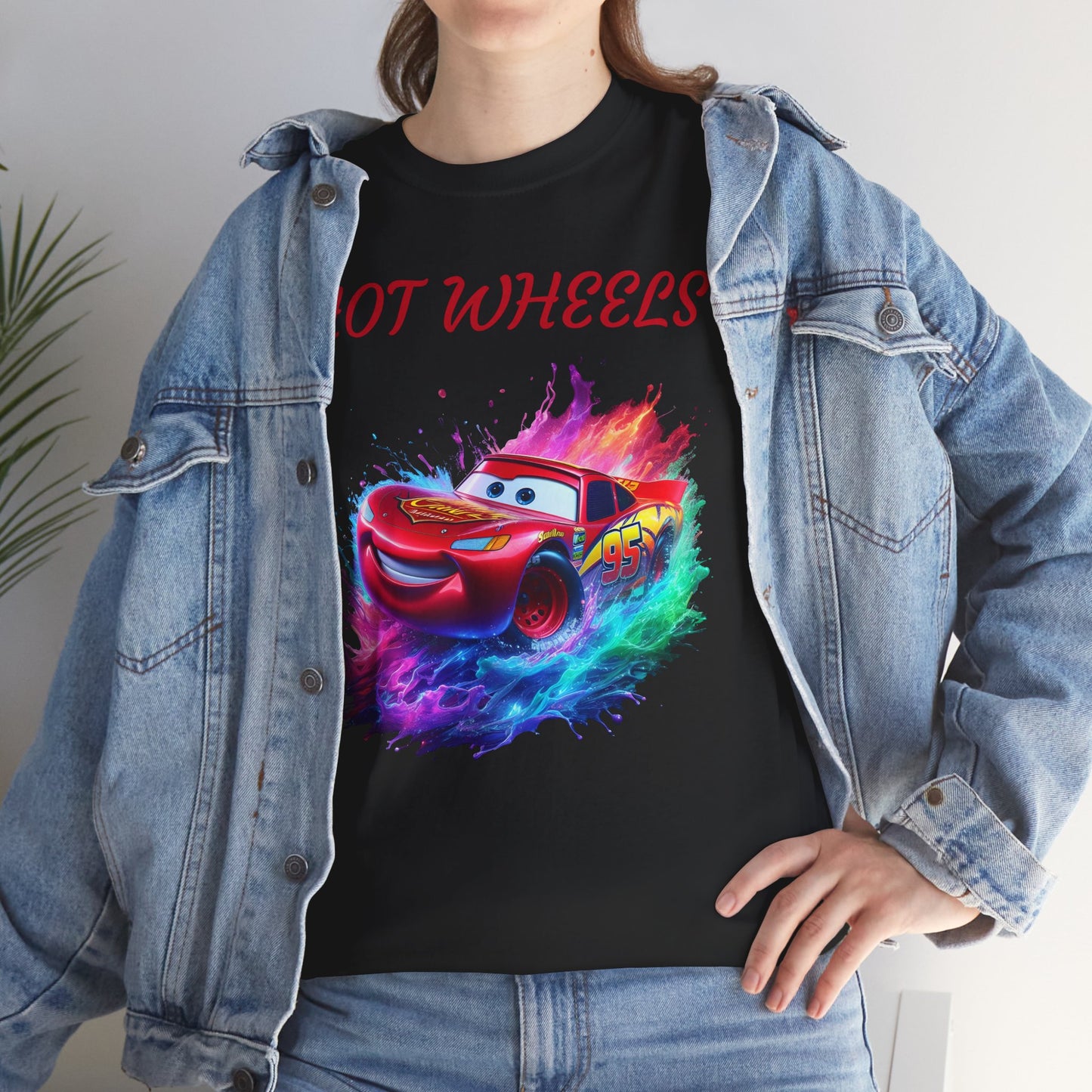 Princess Grace Hot Wheels Unisex Heavy Cotton Tee Vibrant Racing Graphic T-Shirt