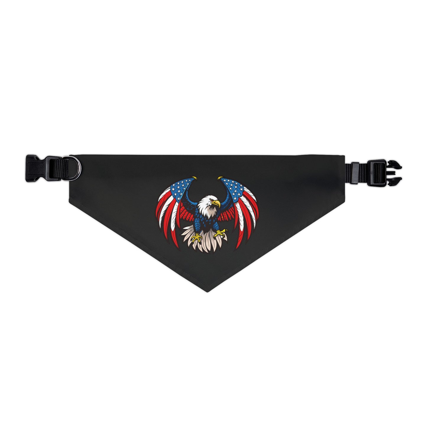 Princess Grace Patriotic Eagle Pet Bandana Collar USA Flag Design for Stylish Dogs