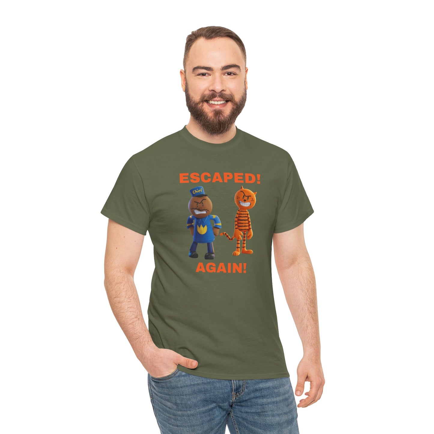 Princess Grace Humorous Escaped Again Unisex Heavy Cotton Tee