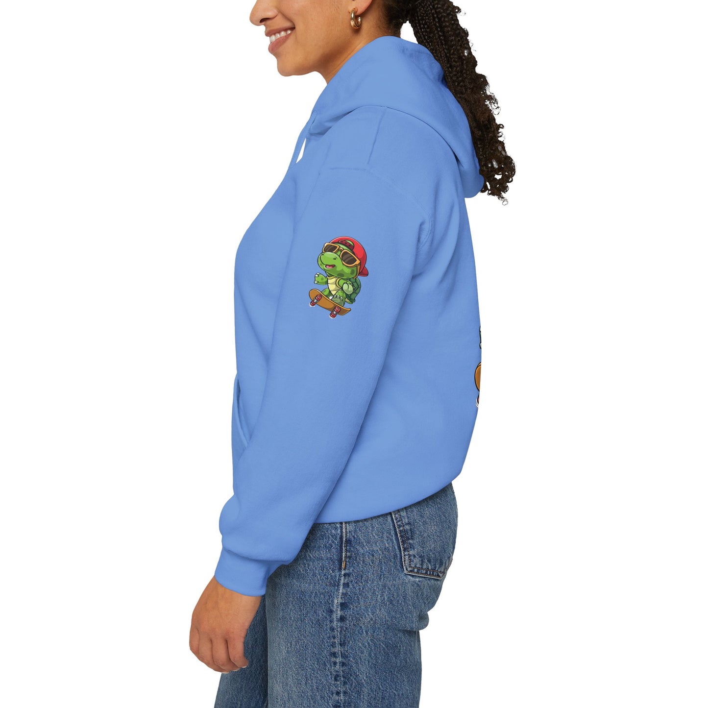Princess Grace Cool Skateboarding Turtle Unisex Hoodie Fun and Stylish