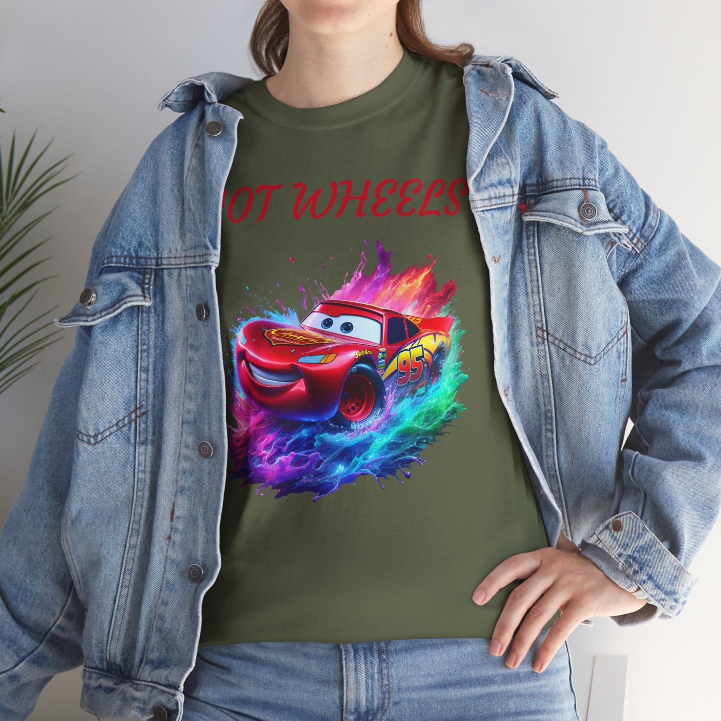 Princess Grace Hot Wheels Unisex Heavy Cotton Tee Vibrant Racing Graphic T-Shirt