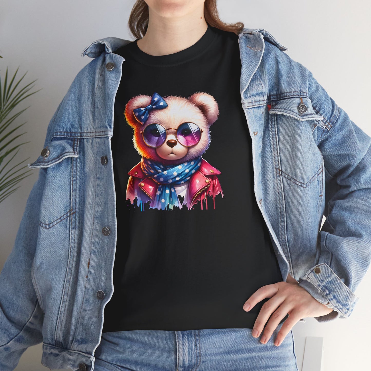Princess Grace Cool Bear Graphic Unisex Heavy Cotton Tee Stylish & Fun for All