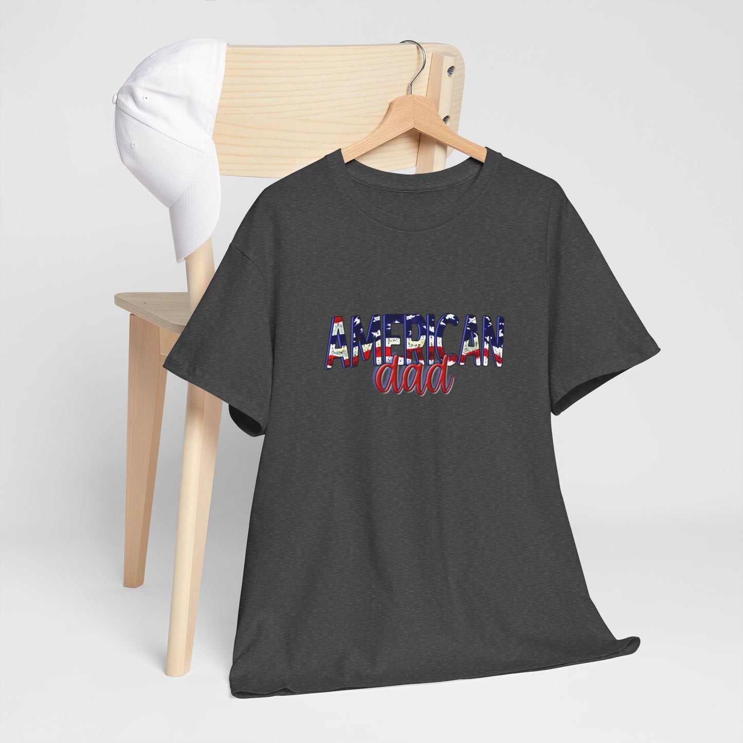 Princess Grace Patriotic American Dad Tee Unisex Heavy Cotton T-Shirt