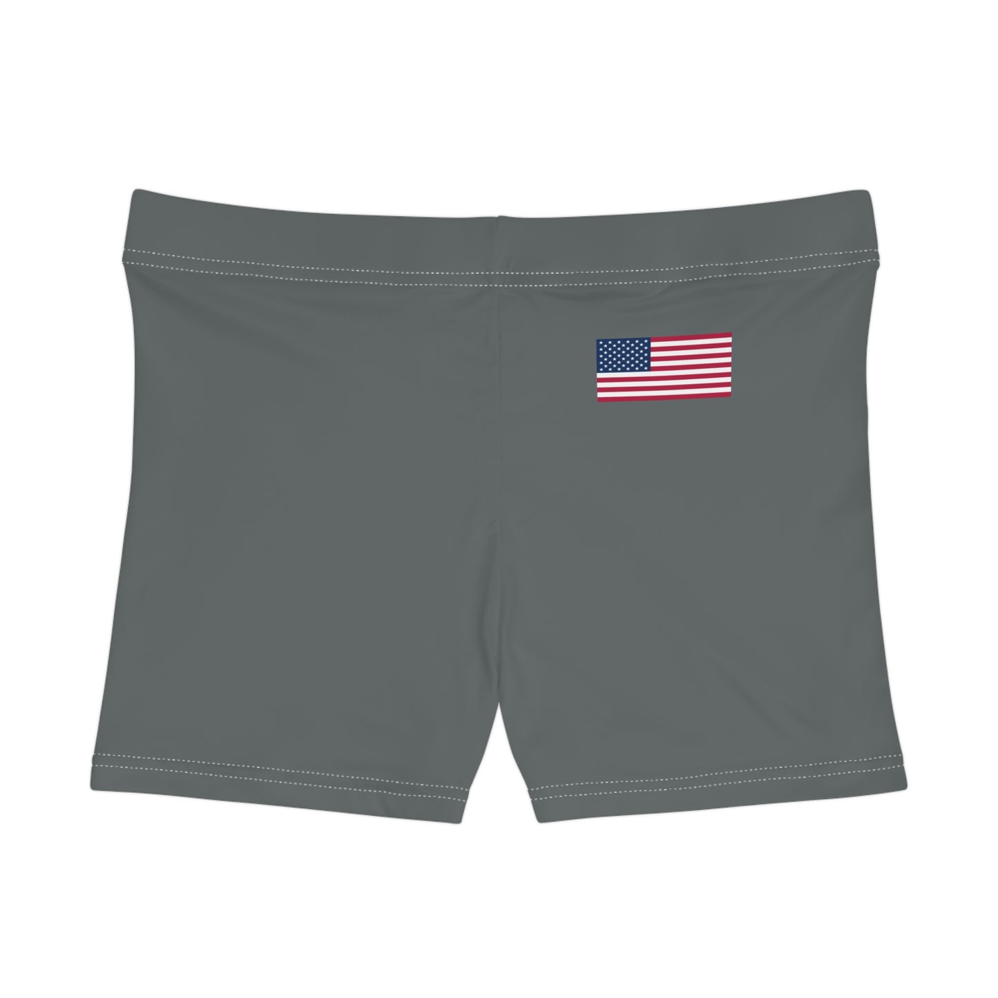 Princess Grace Patriotic Women's Shorts with American Flag