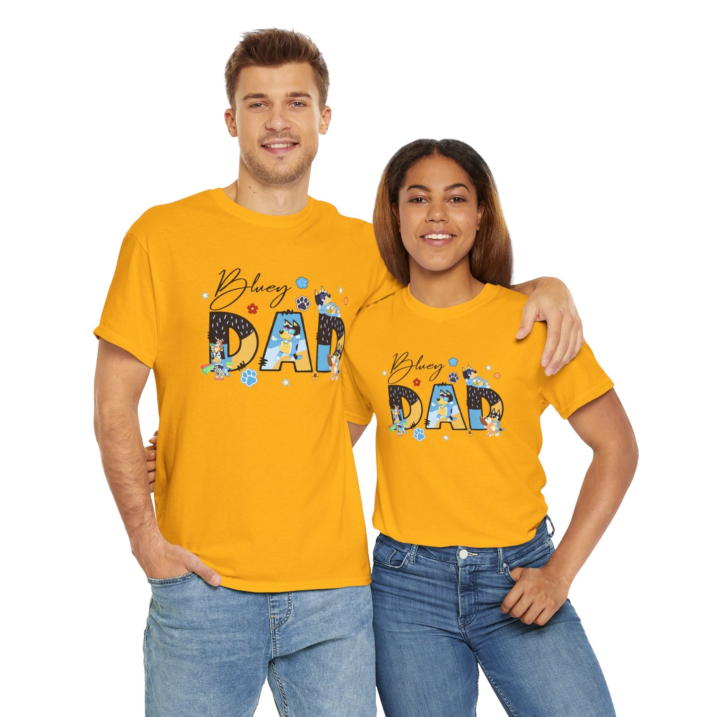 Princess Grace Fun 'Blessed Dad' Unisex Heavy Cotton Tee Perfect Gift for Father's Day