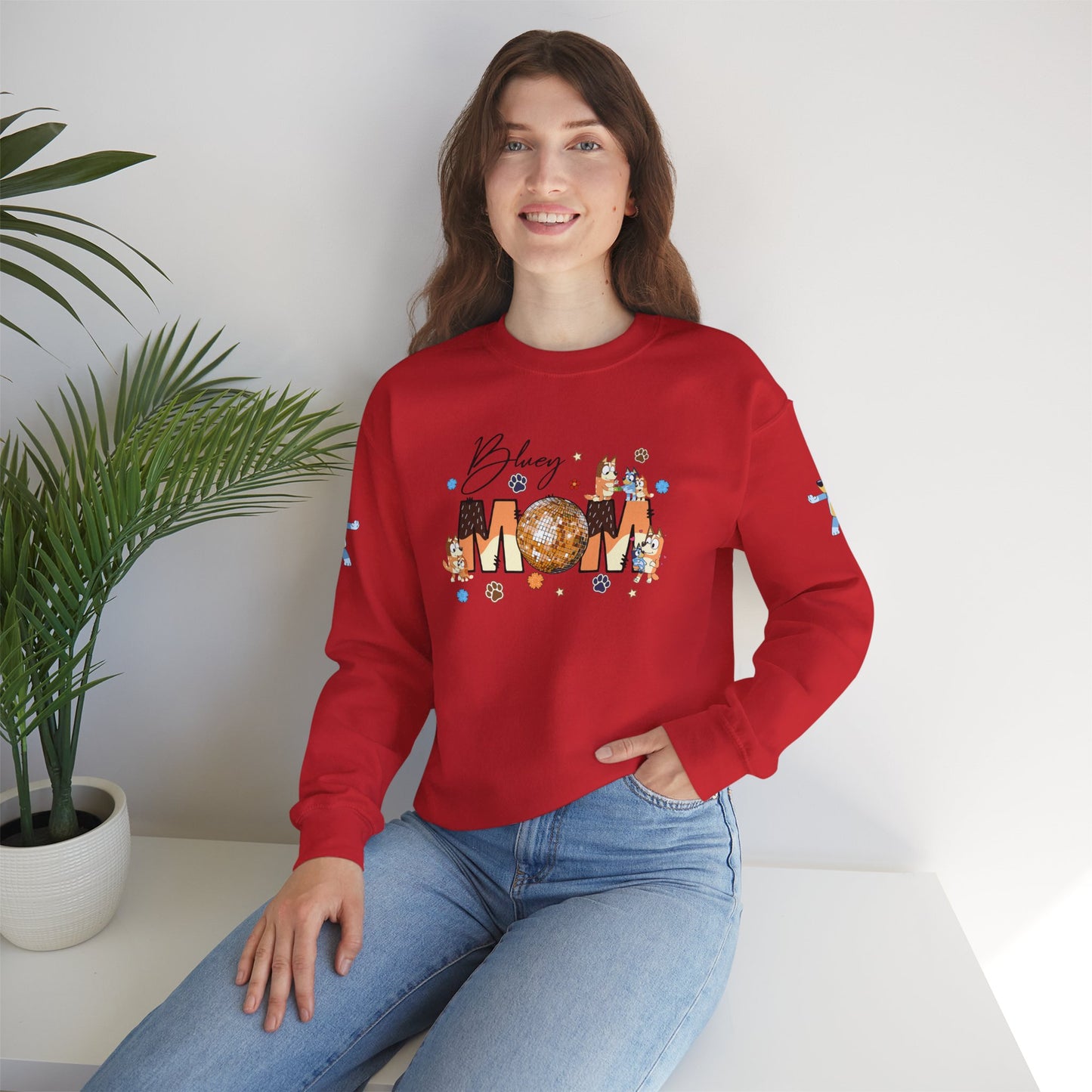 Princess Grace Bluey Mom Crewneck Sweatshirt Cozy Gift for Moms