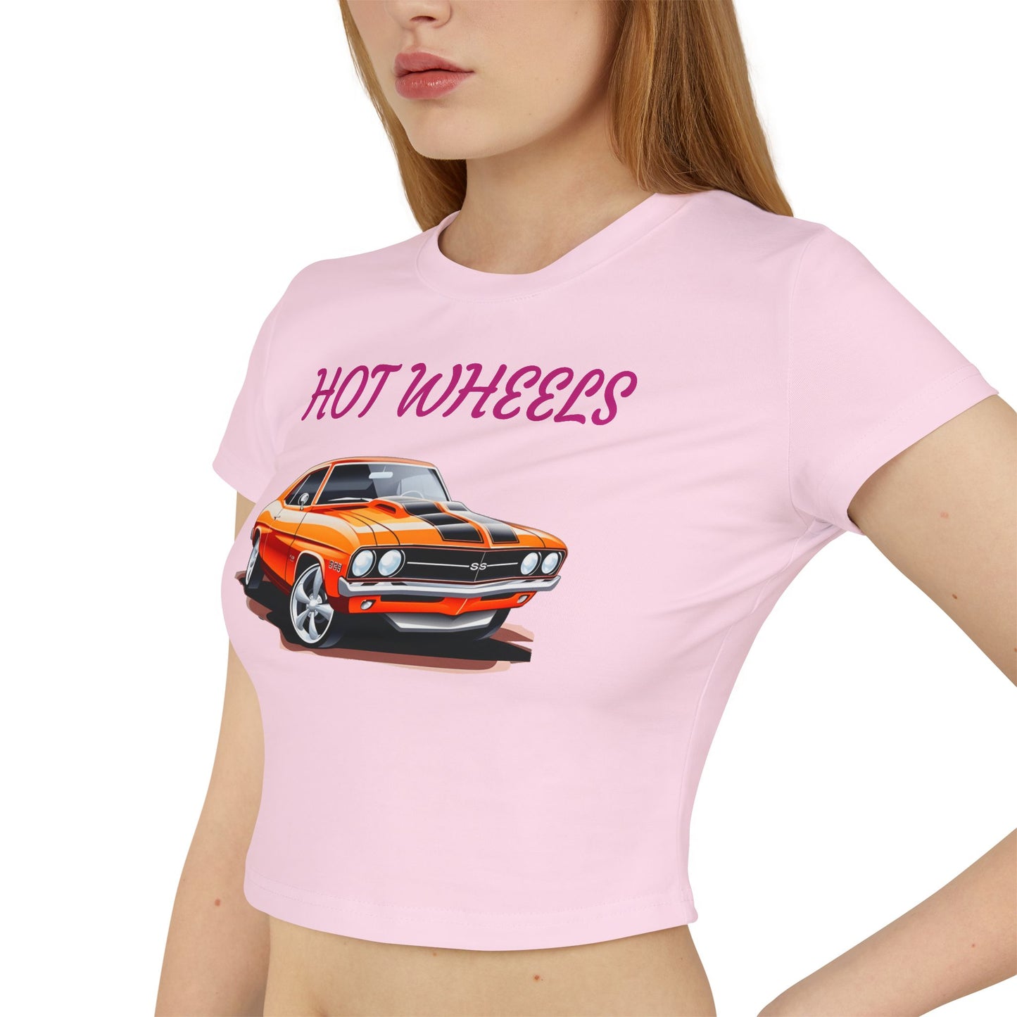 Princess Grace Vintage Hot Wheels Women's Baby Tee Retro Car Graphic Crop Top