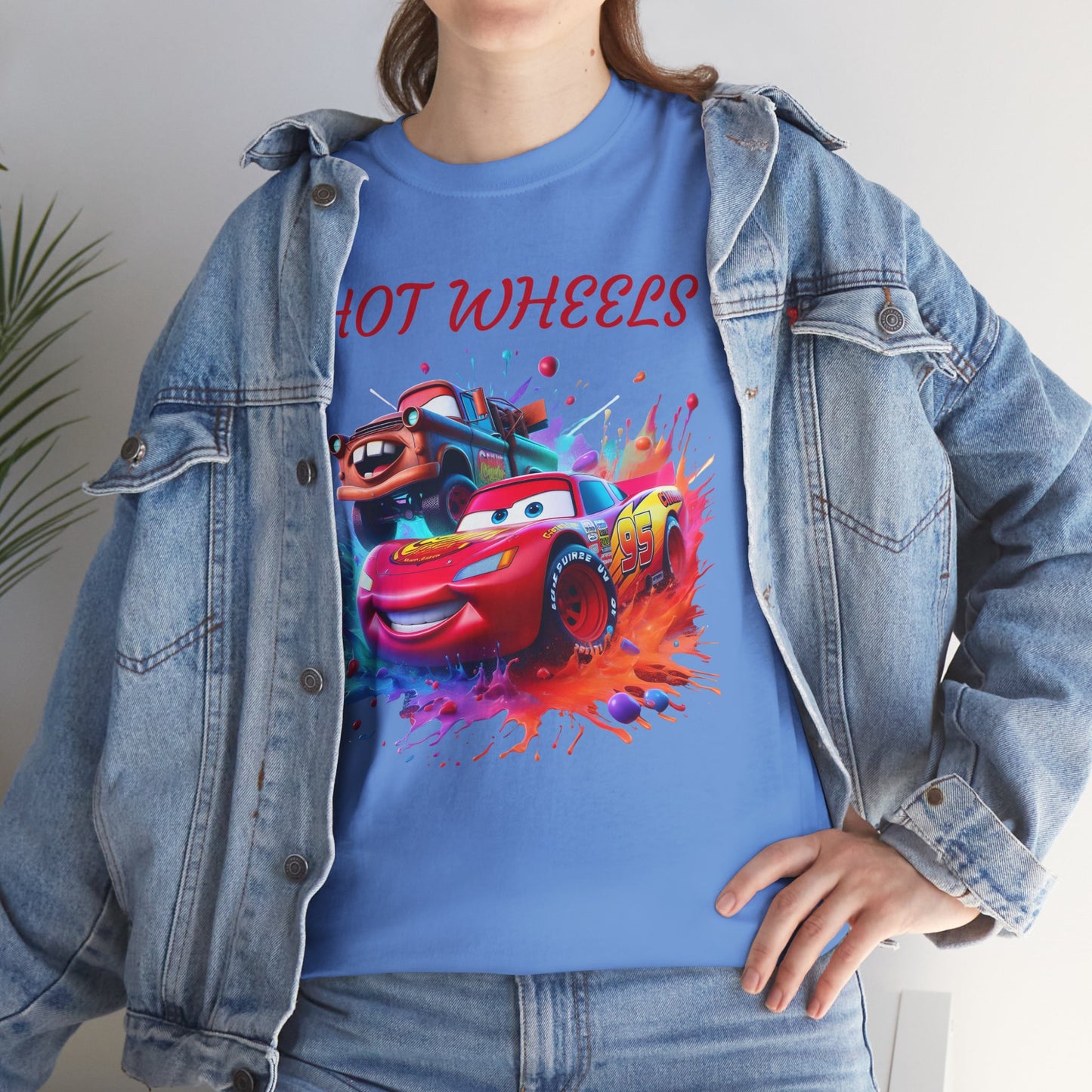 Princess Grace Cool Cars Unisex Heavy Cotton Tee Hot Wheels Graphic Tee for Kids and Adults