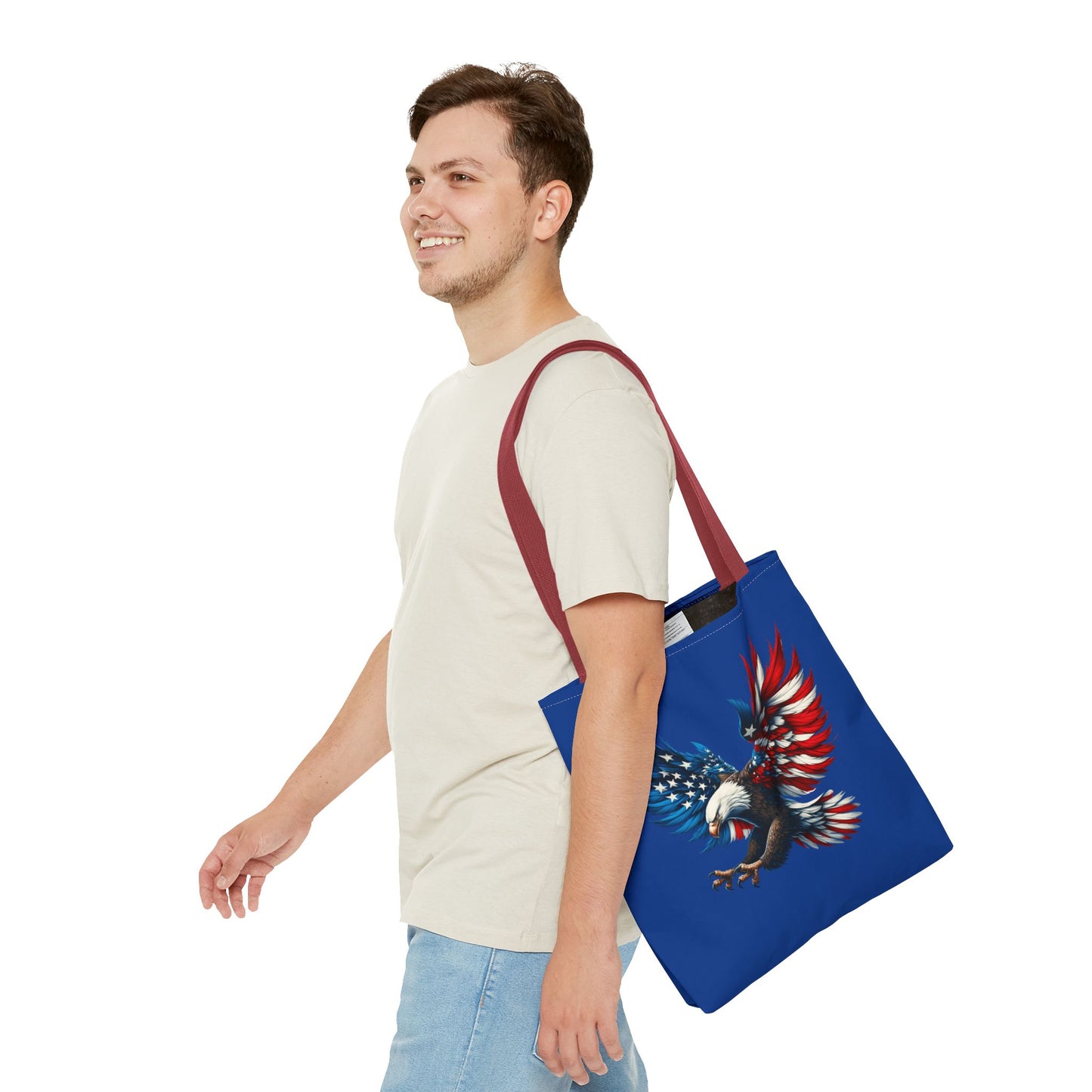 Princess Grace Patriotic Eagle Tote Bag Perfect for Independence Day & Everyday Carry