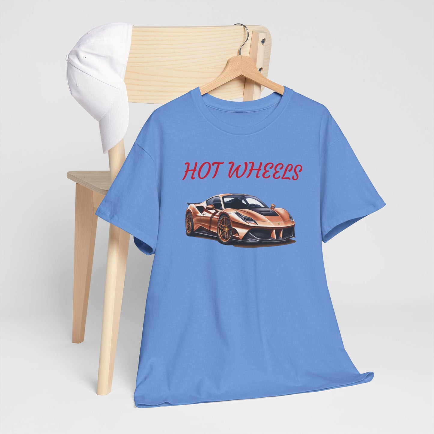 Princess Grace Hot Wheels Unisex Heavy Cotton Tee Retro Car Graphic T-Shirt for Automotive Enthusiasts