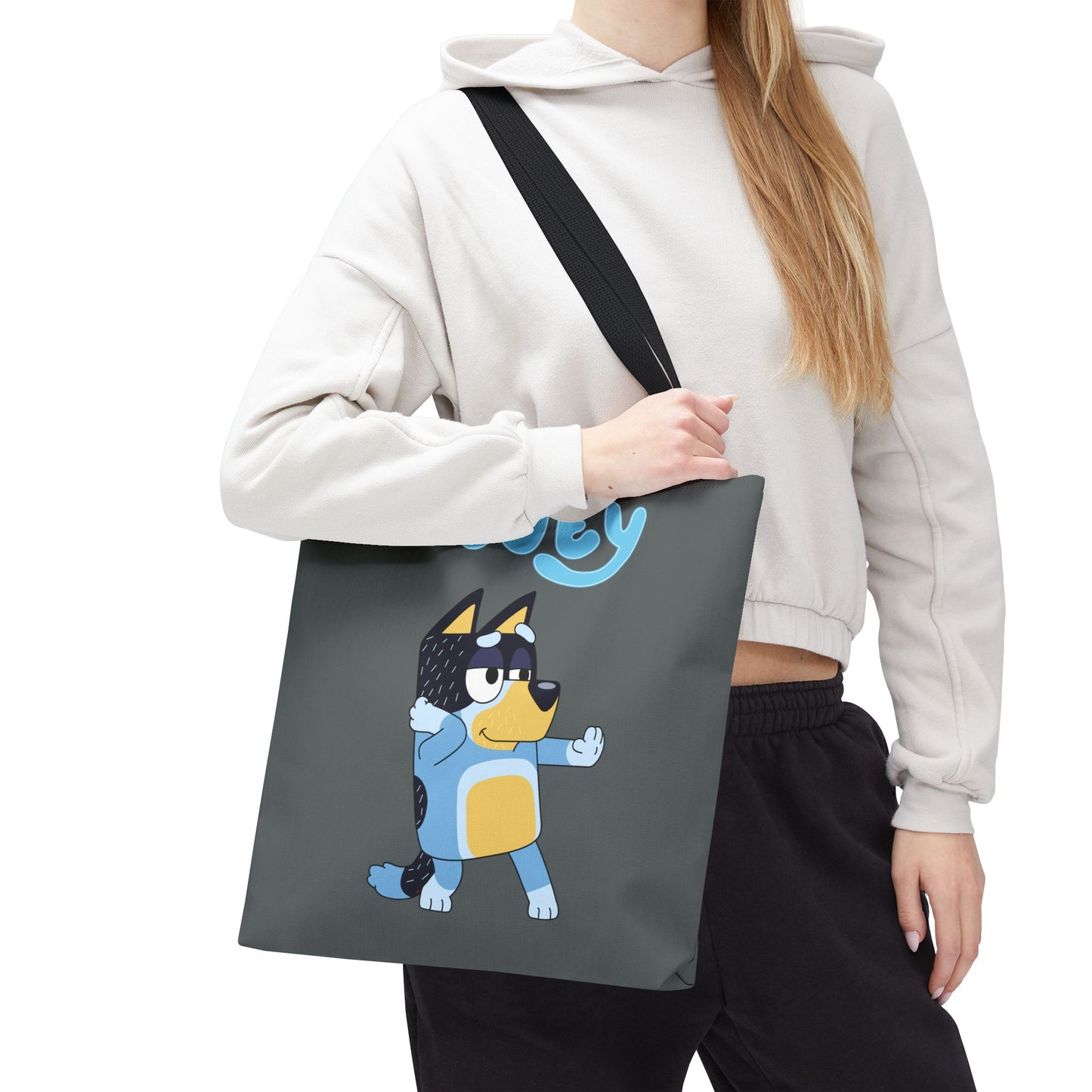 Princess Grace Cute Bluey Cartoon Tote Bag Perfect for Kids and Dog Lovers
