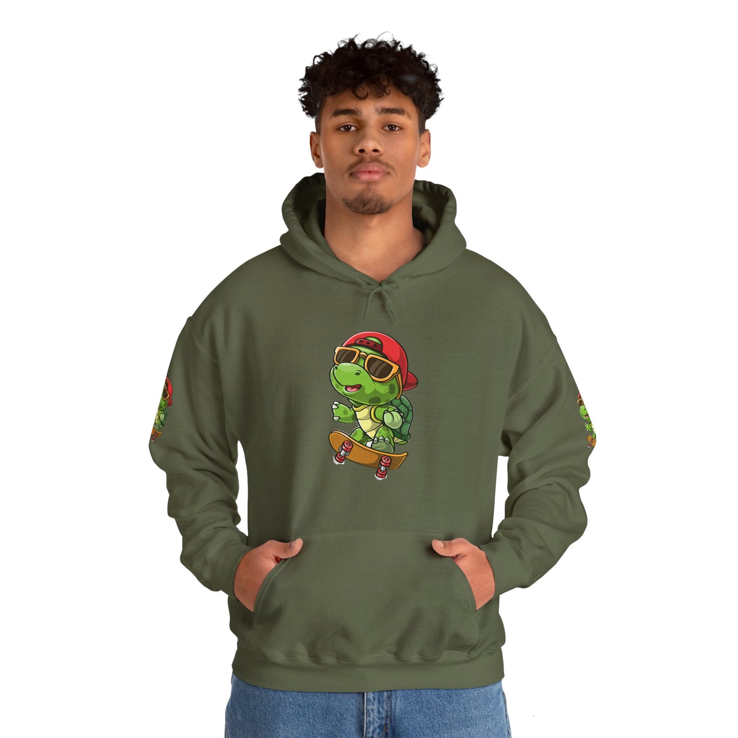 Princess Grace Cool Skateboarding Turtle Unisex Hoodie Fun and Stylish