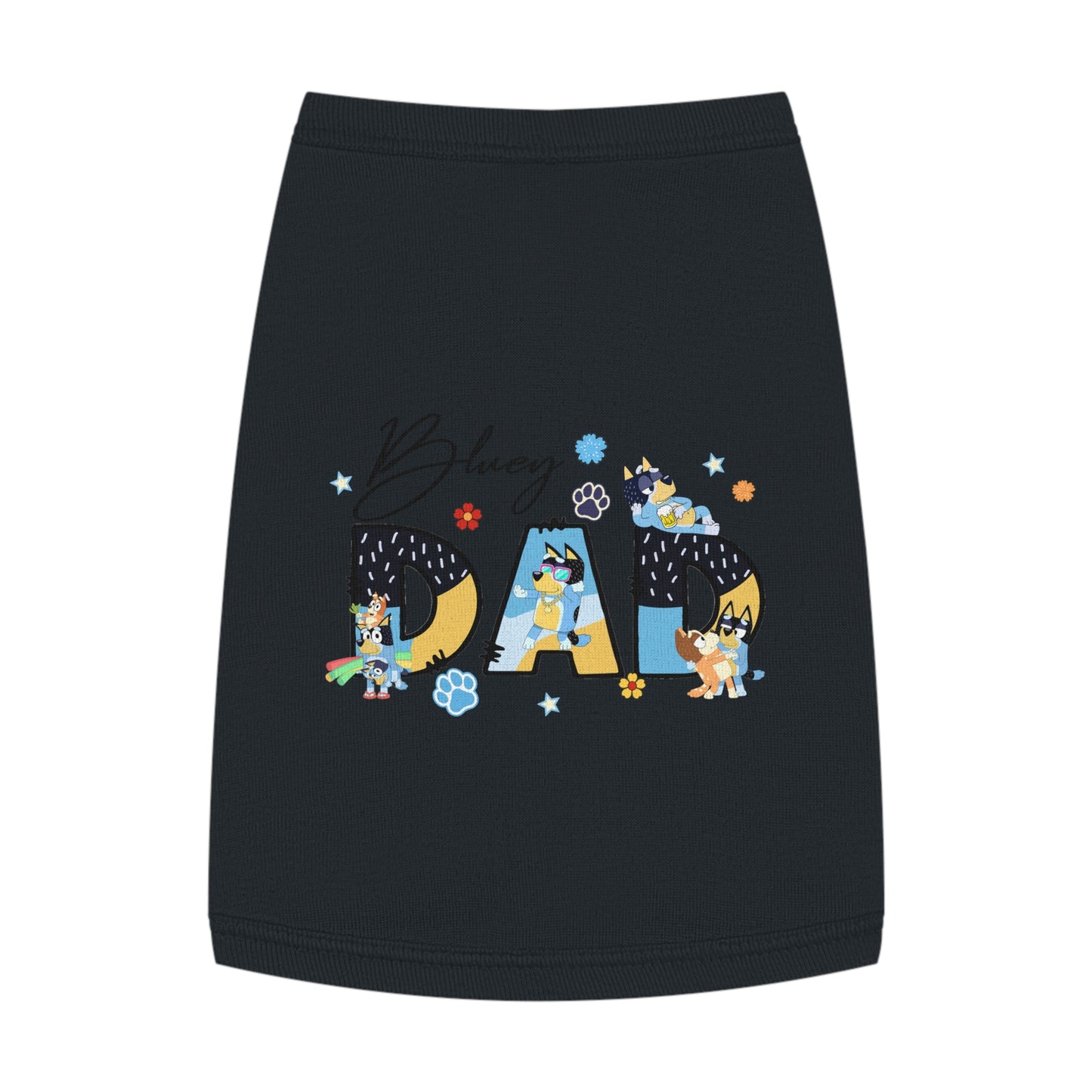 Princess Grace Adorable Bluey Dad Pet Tank Top Fun and Stylish Dog Apparel